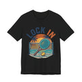 Beach Tennis T-Shirt | Lock In Sunset Vintage Graphic | Unisex Heavy Cotton Tee