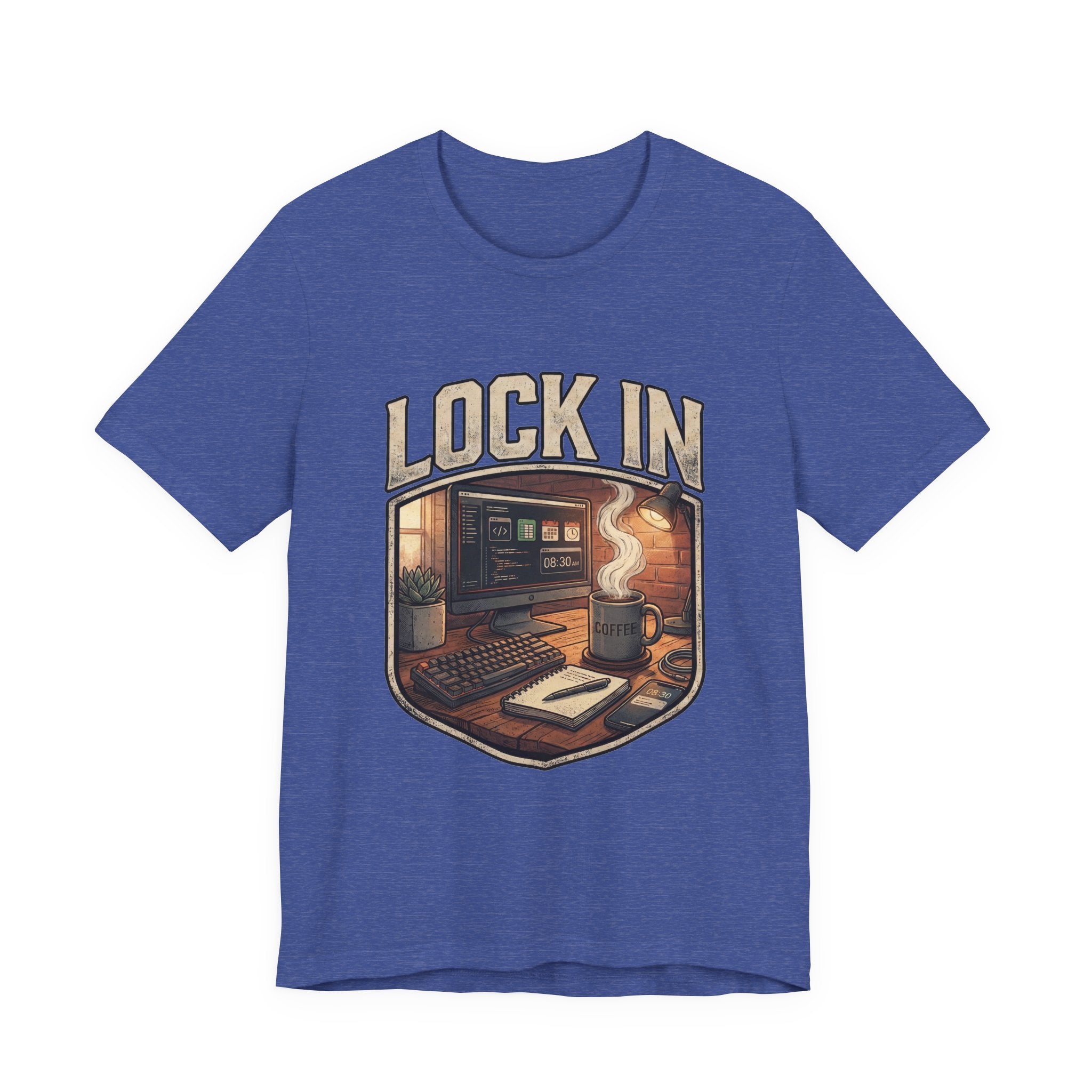 Work Flow T-Shirt | Start Your Day T-Shirt | Hustle T-Shirt | Lock In Unisex Heavy Cotton Graphic Tee