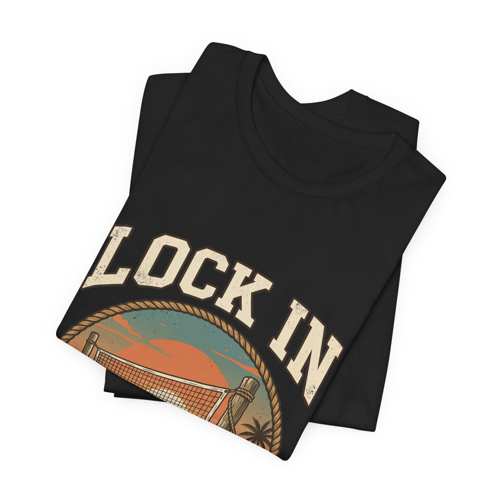 Beach Tennis T-Shirt | Vintage Rope Circle | Lock In | Unisex Paddle Tee