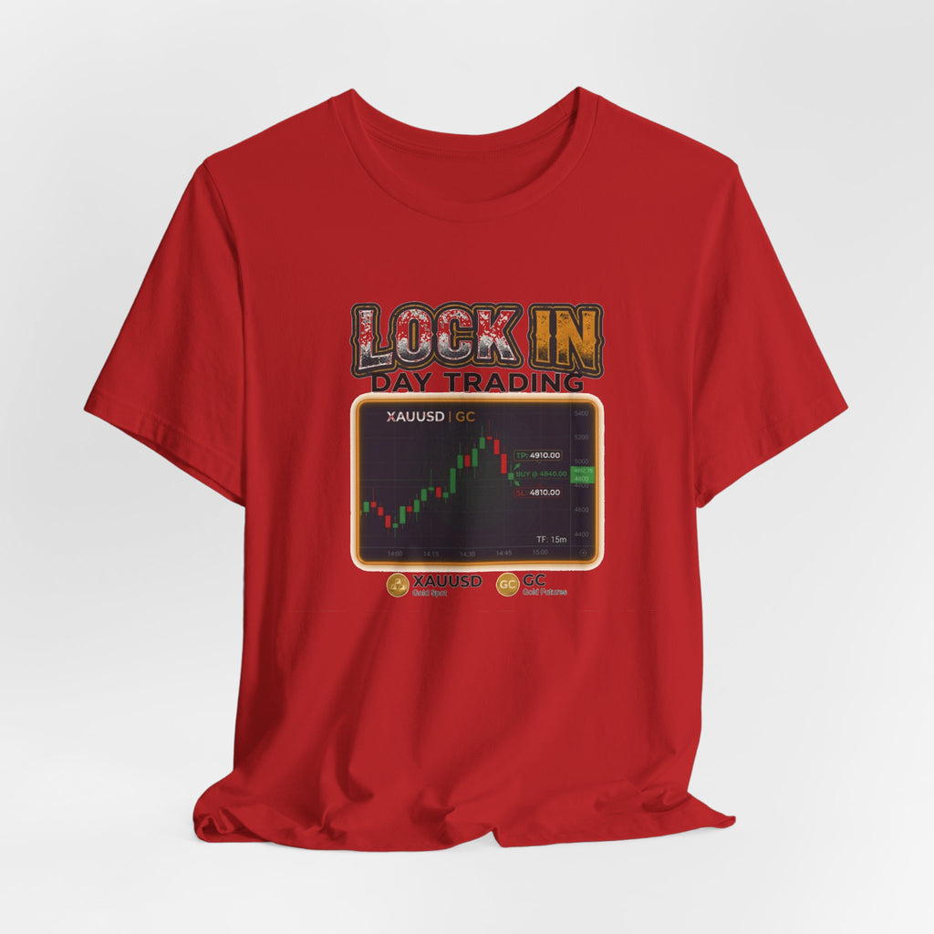 Day Trading T-Shirt | XAUUSD GC Gold Futures 15m Chart | Trader Tee | Unisex Gift