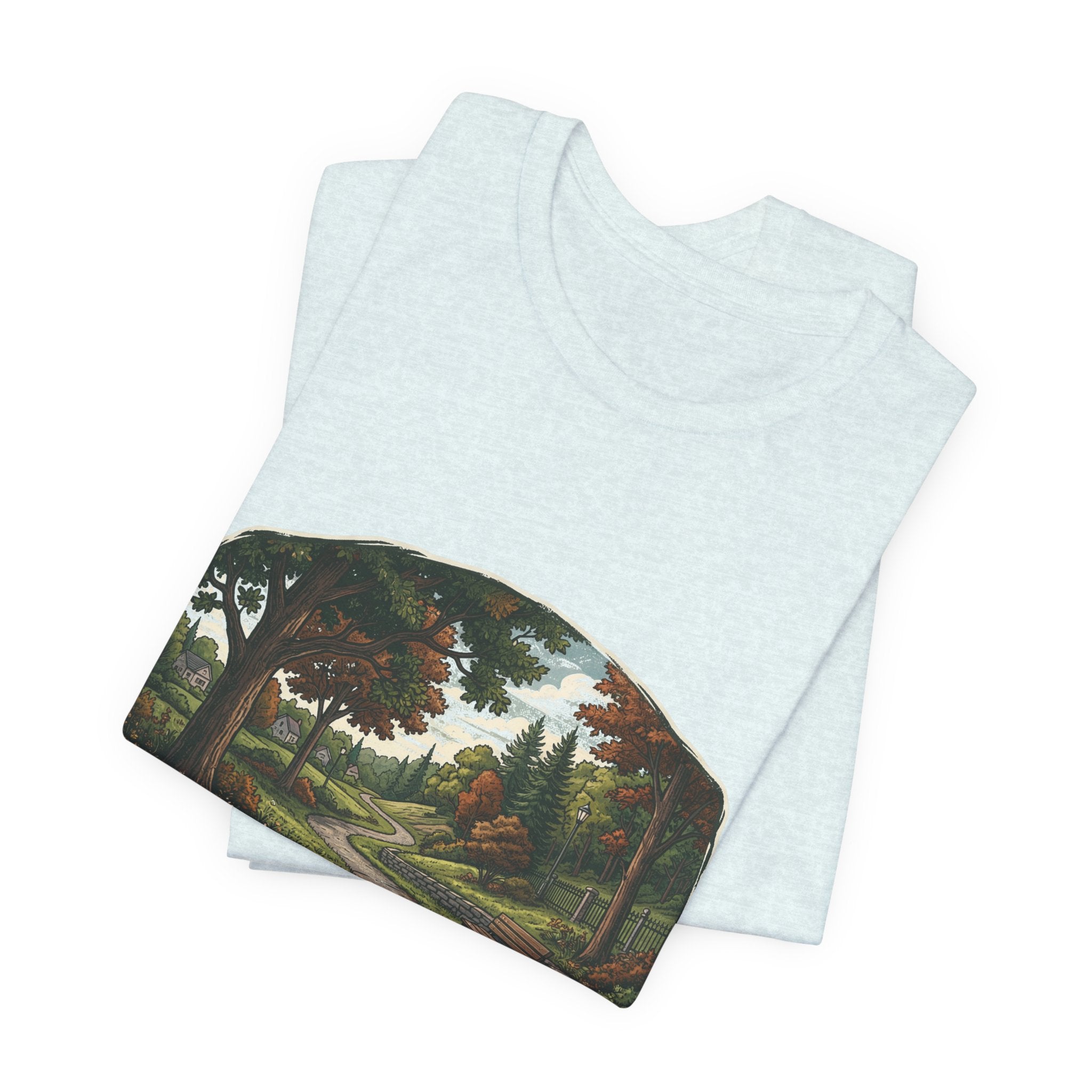 Autumn Walking T-Shirt | Fall Trail Tee | Nature Path Shirt | Lock In Life | Unisex Heavy Cotton Graphic Tee