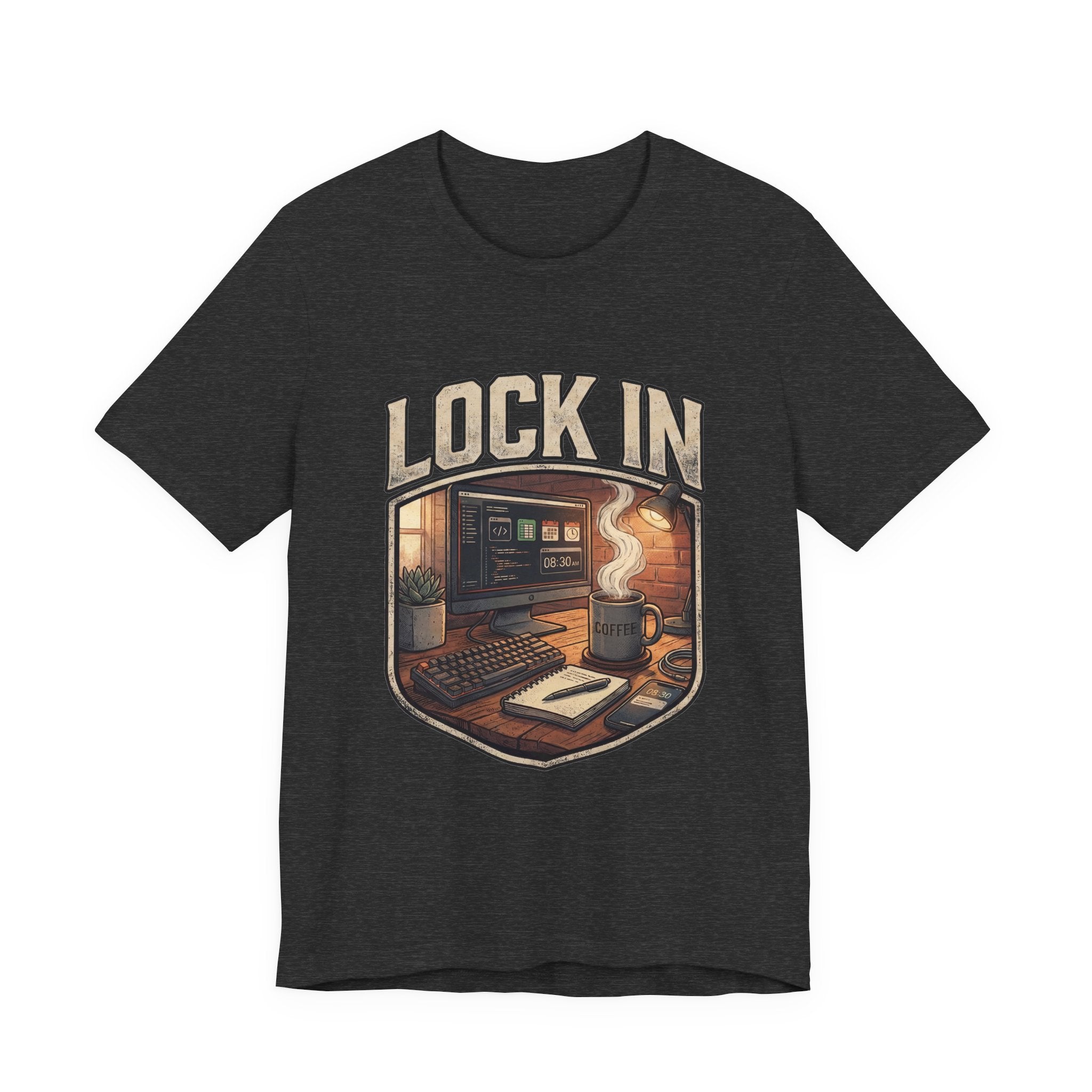 Work Flow T-Shirt | Start Your Day T-Shirt | Hustle T-Shirt | Lock In Unisex Heavy Cotton Graphic Tee
