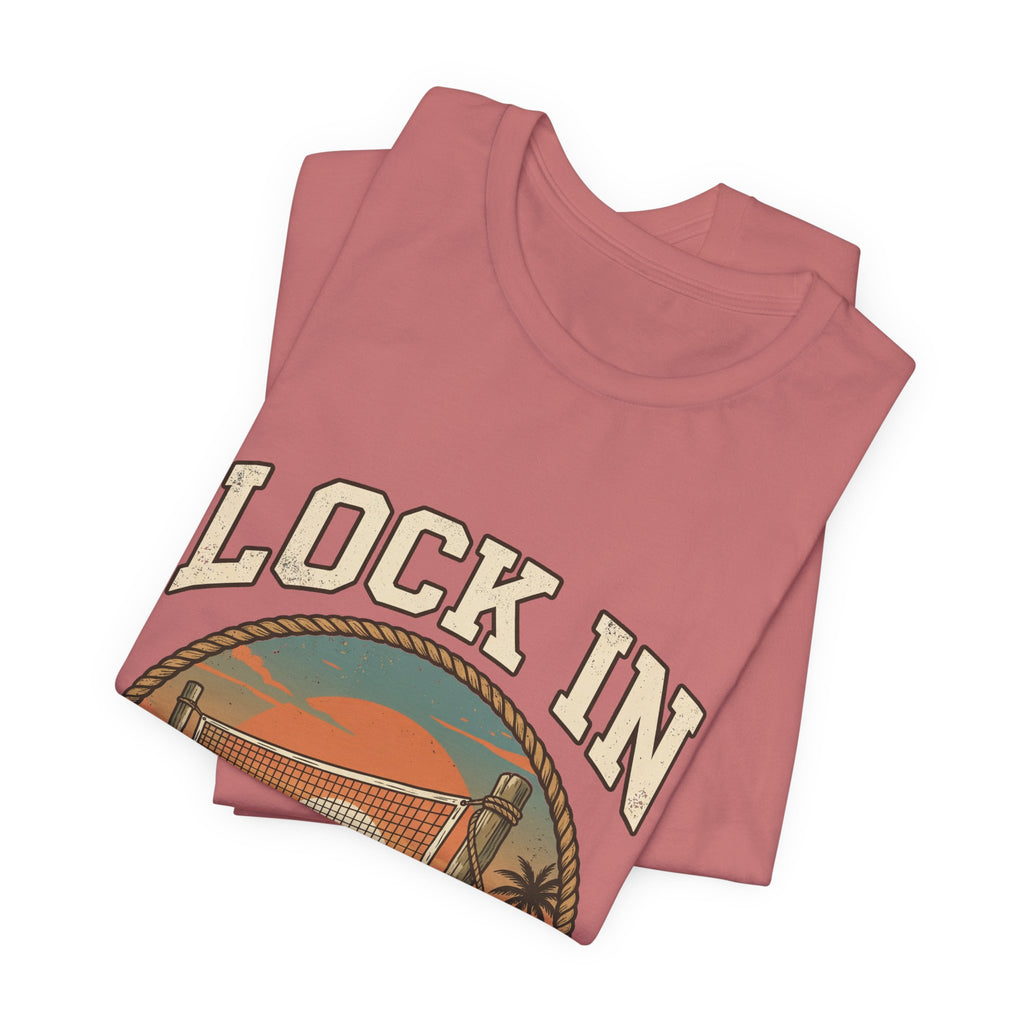 Beach Tennis T-Shirt | Vintage Rope Circle | Lock In | Unisex Paddle Tee