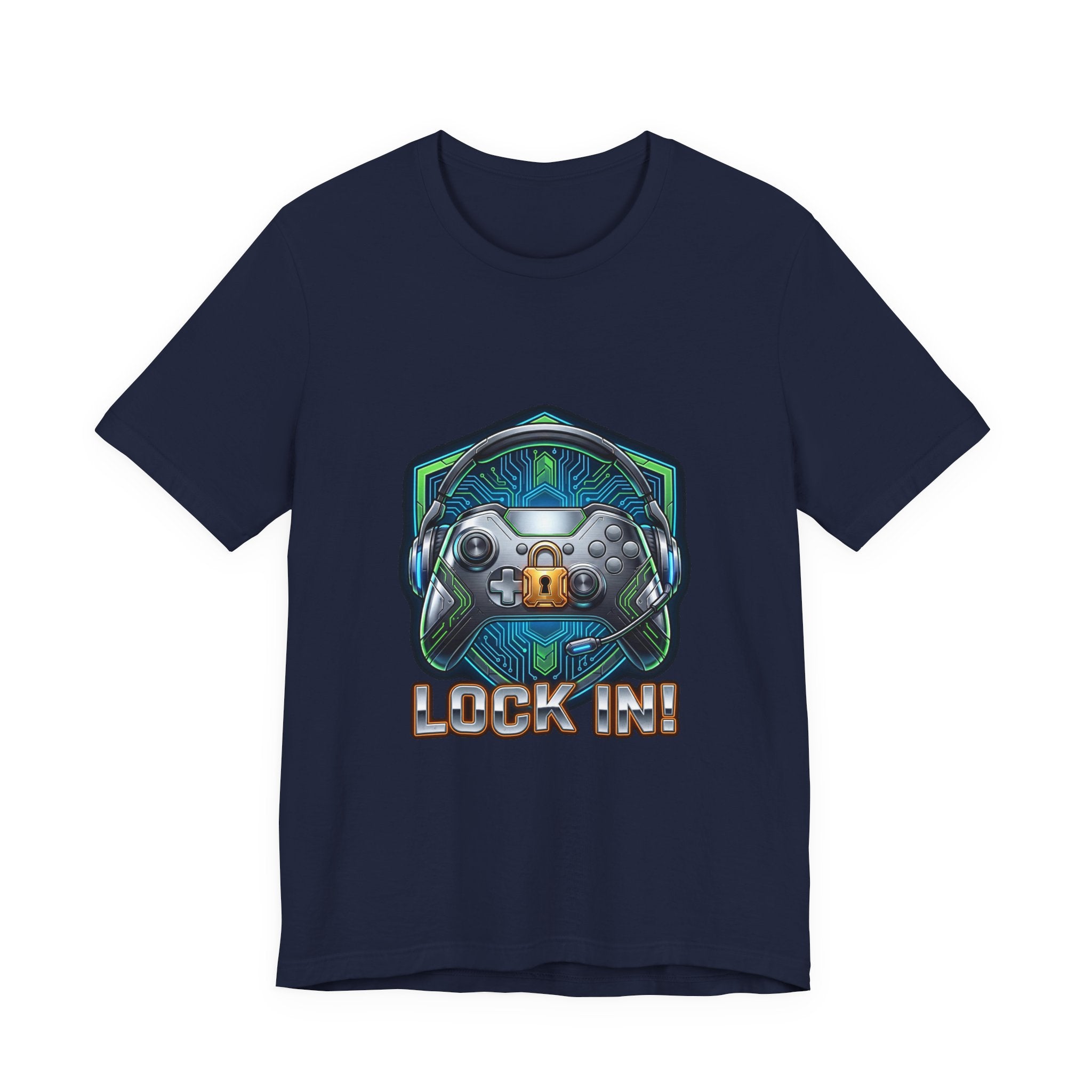 Lock In Life | Cyberpunk Gaming Tee | Gamer Controller Shirt | Unisex Bella Canvas T-Shirt