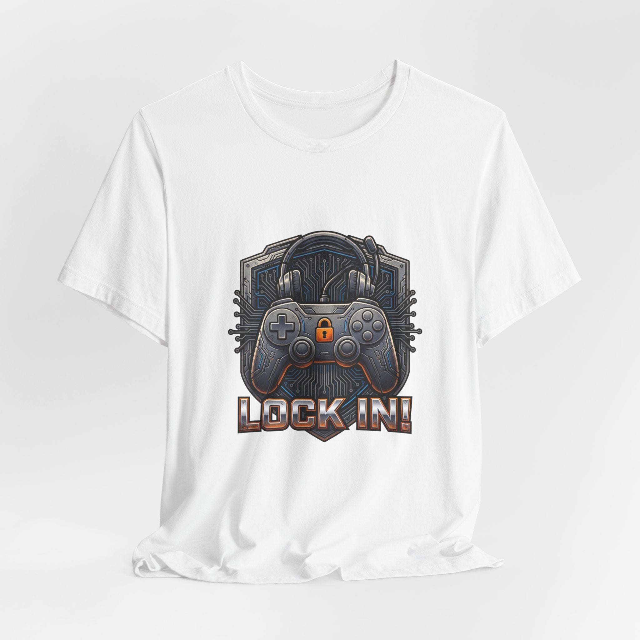 Lock In Life | Gamer Controller Tee | Gaming Graphic T-Shirt | Unisex Bella Canvas Tee