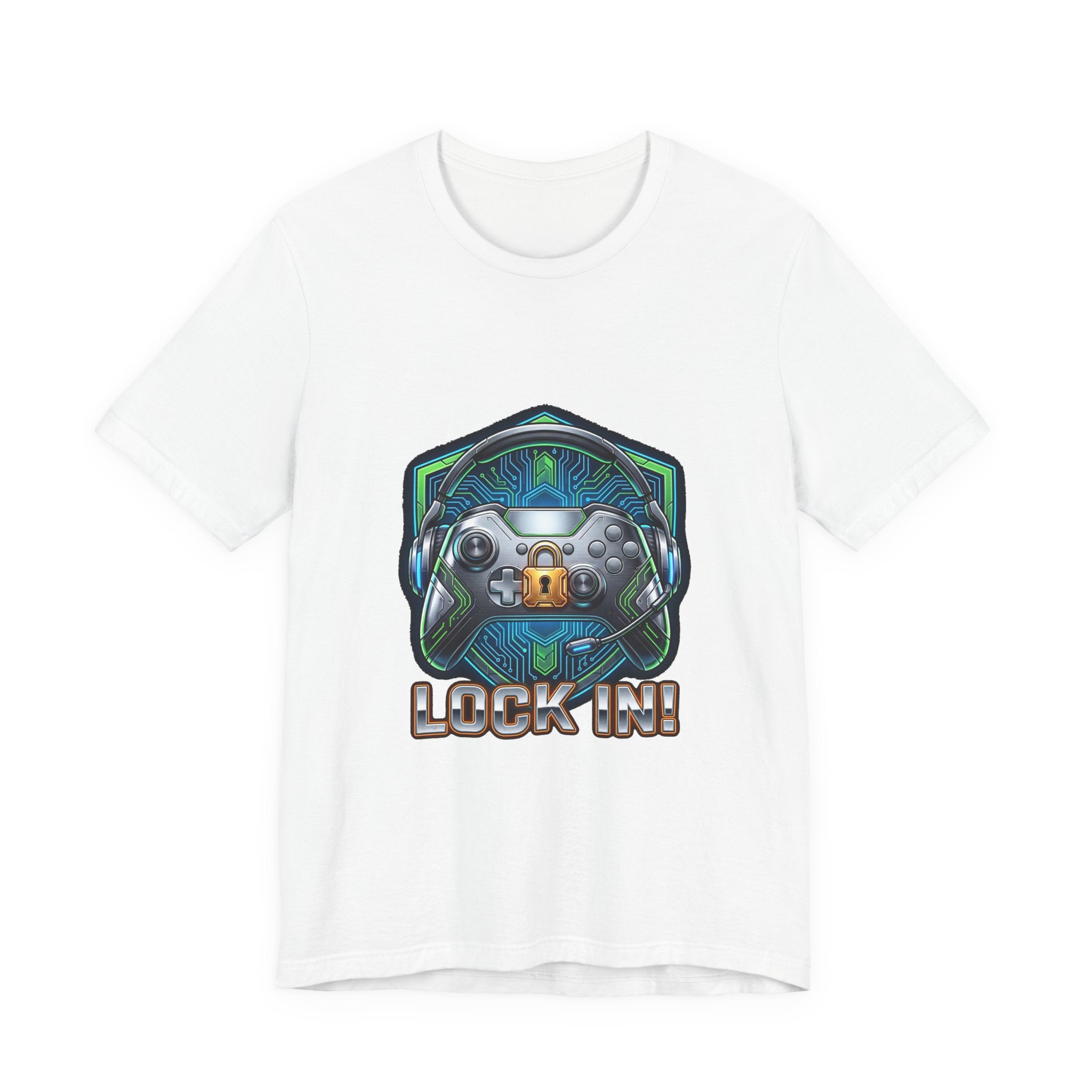 Lock In Life | Cyberpunk Gaming Tee | Gamer Controller Shirt | Unisex Bella Canvas T-Shirt