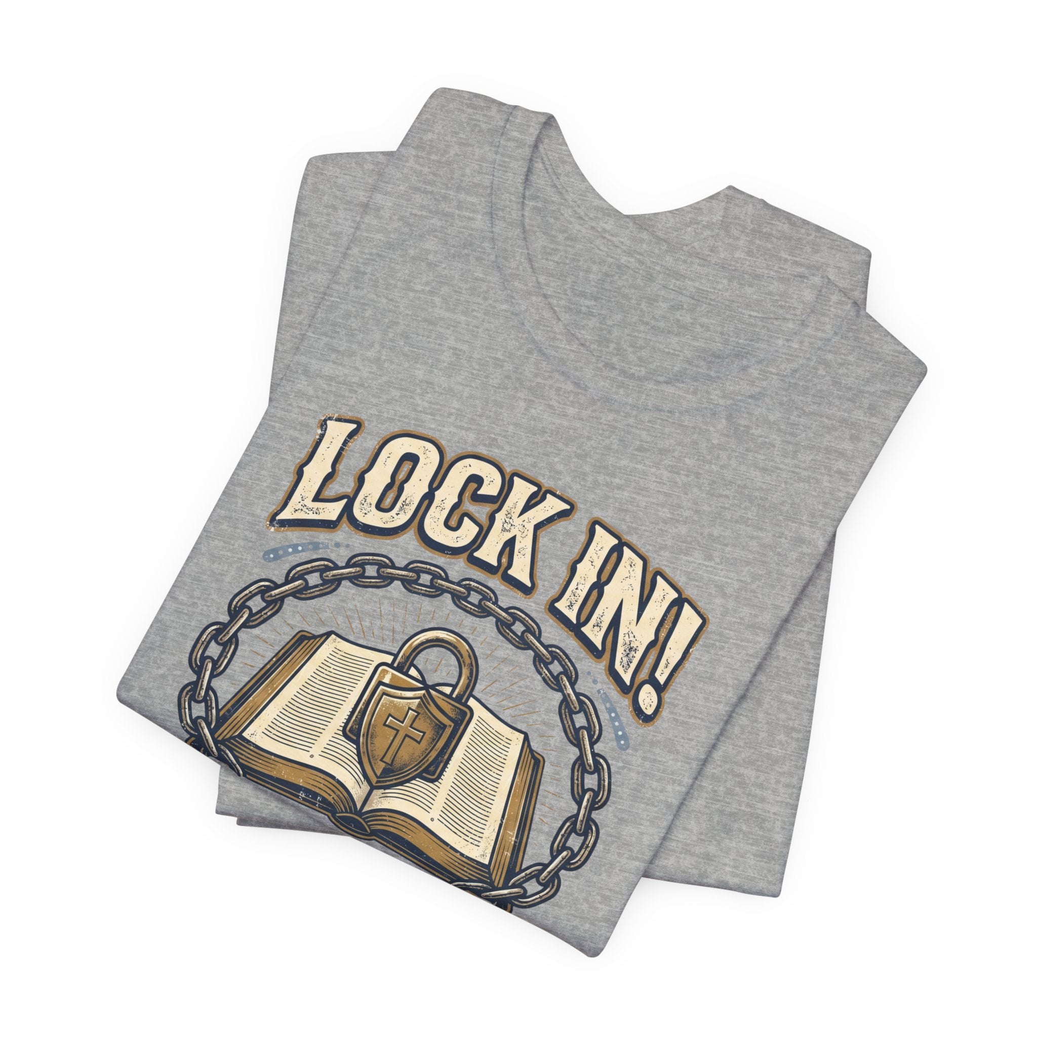 Lock In Bible Study T-Shirt | Christian Community Tee | Faith Gather Grow Shirt Unisex