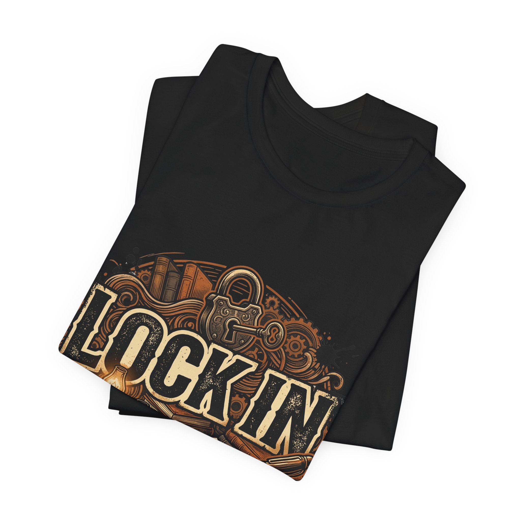 Steampunk Journal T-Shirt | Oil Lamp Tee | Manuscript Shirt | Lock In Life | Unisex Heavy Cotton Graphic Tee