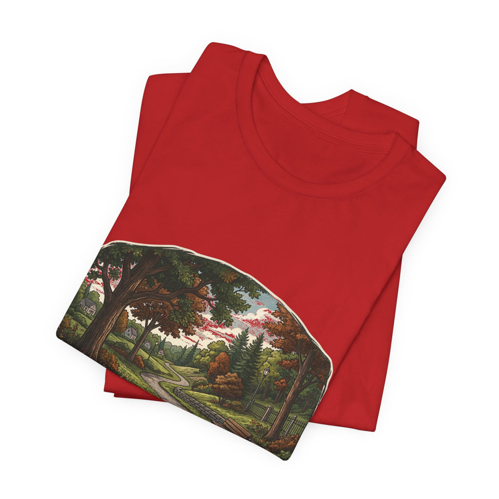 Autumn Walking T-Shirt | Fall Trail Tee | Nature Path Shirt | Lock In Life | Unisex Heavy Cotton Graphic Tee
