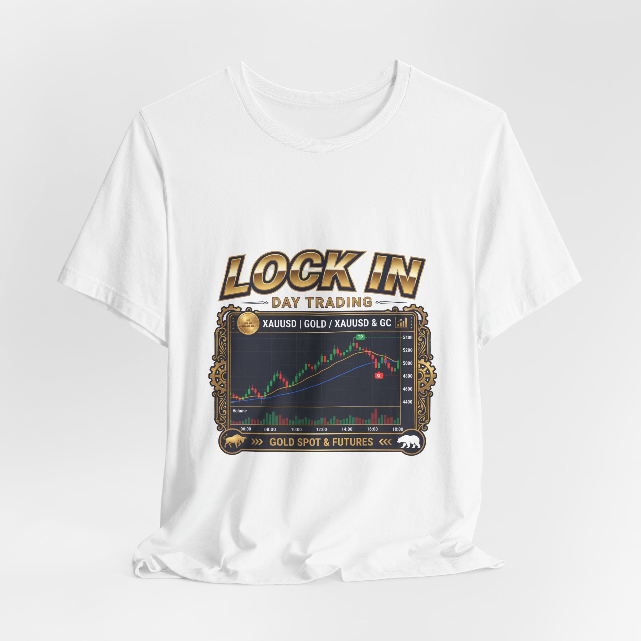 Lock In Day Trading T-Shirt | XAUUSD Gold Spot Futures Tee | Trader Gift Unisex