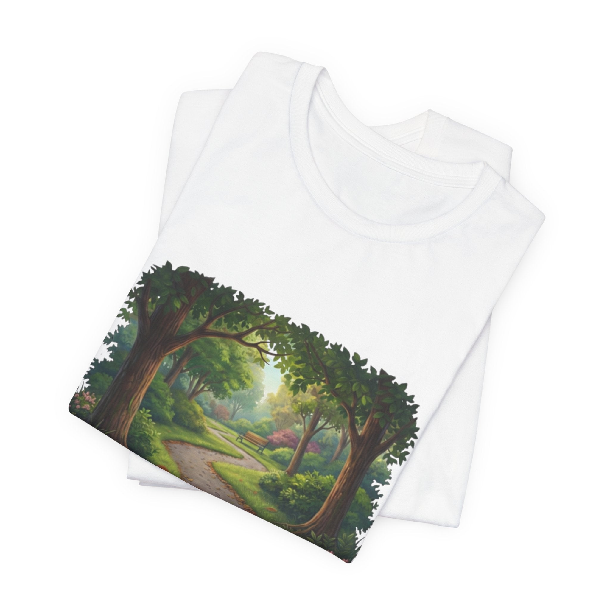 Forest Walk T-Shirt | Footprint Trail Tee | Nature Path Shirt | Lock In Life | Unisex Heavy Cotton Graphic Tee