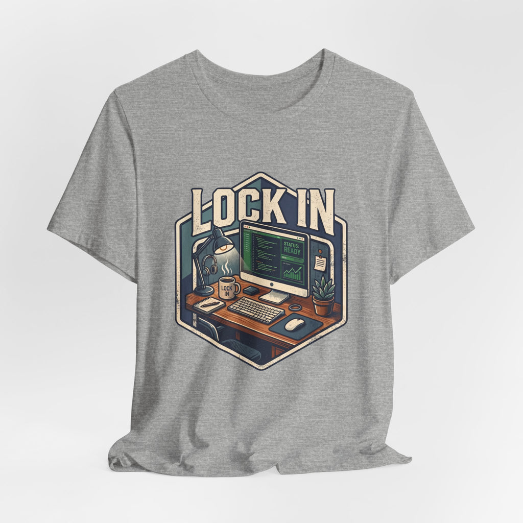 Work Flow T-Shirt | Start Your Day T-Shirt | Hustle T-Shirt | Lock In Status Ready Unisex Heavy Cotton Graphic Tee