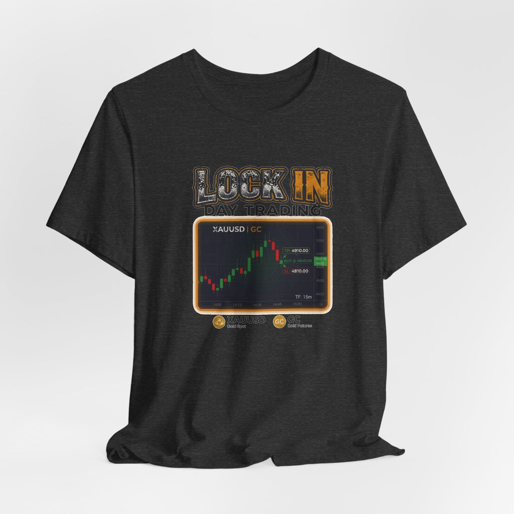 Day Trading T-Shirt | XAUUSD GC Gold Futures 15m Chart | Trader Tee | Unisex Gift