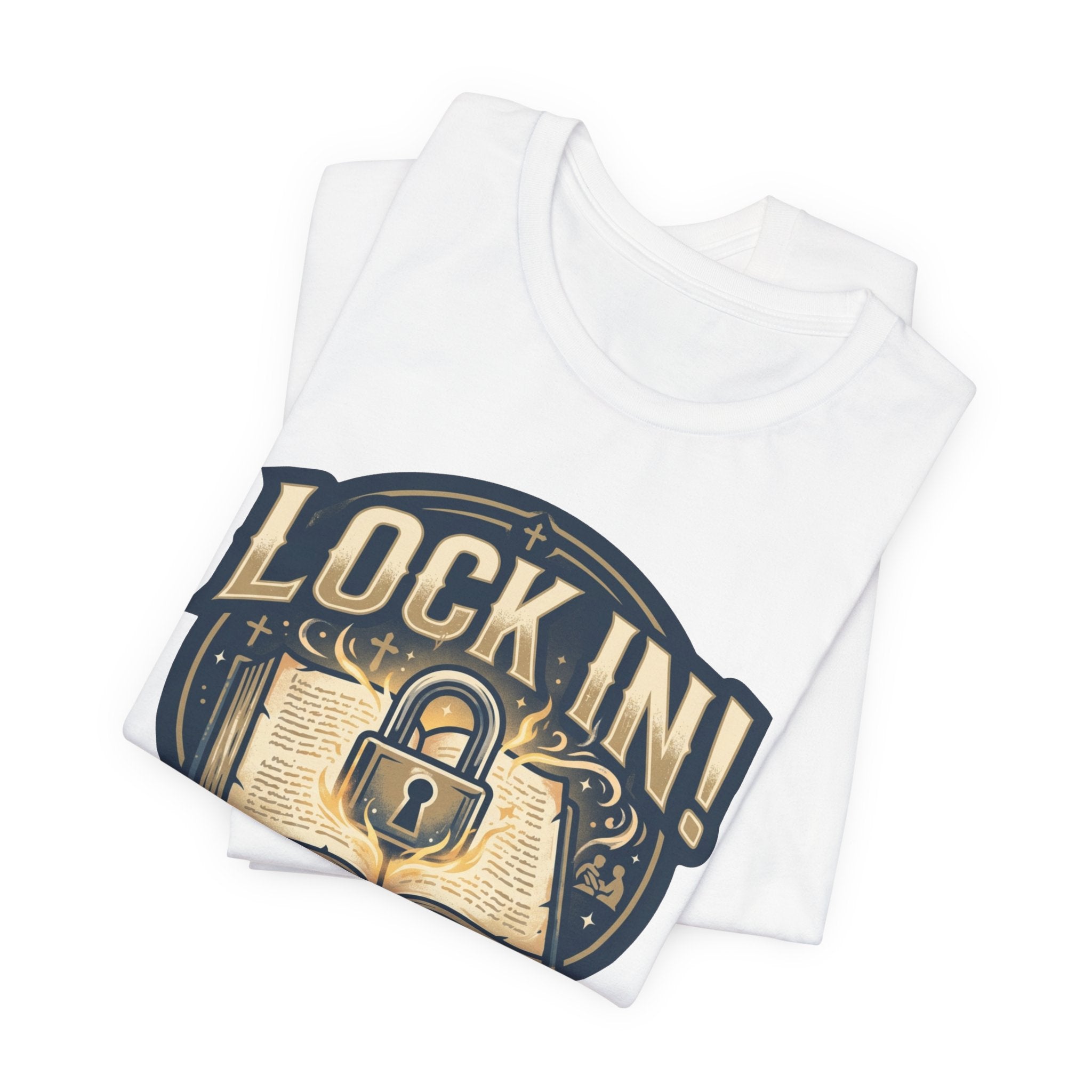 Lock In Bible Study T-Shirt | Christian Faith Tee | Motivational Scripture Shirt Unisex