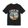 Beach Tennis T-Shirt | Collegiate Two Crossed Paddles | Lock In | Unisex