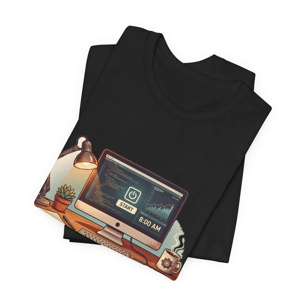 Work Flow T-Shirt | Start Your Day T-Shirt | Hustle T-Shirt | Lock In Circuit Board Unisex Heavy Cotton Graphic Tee