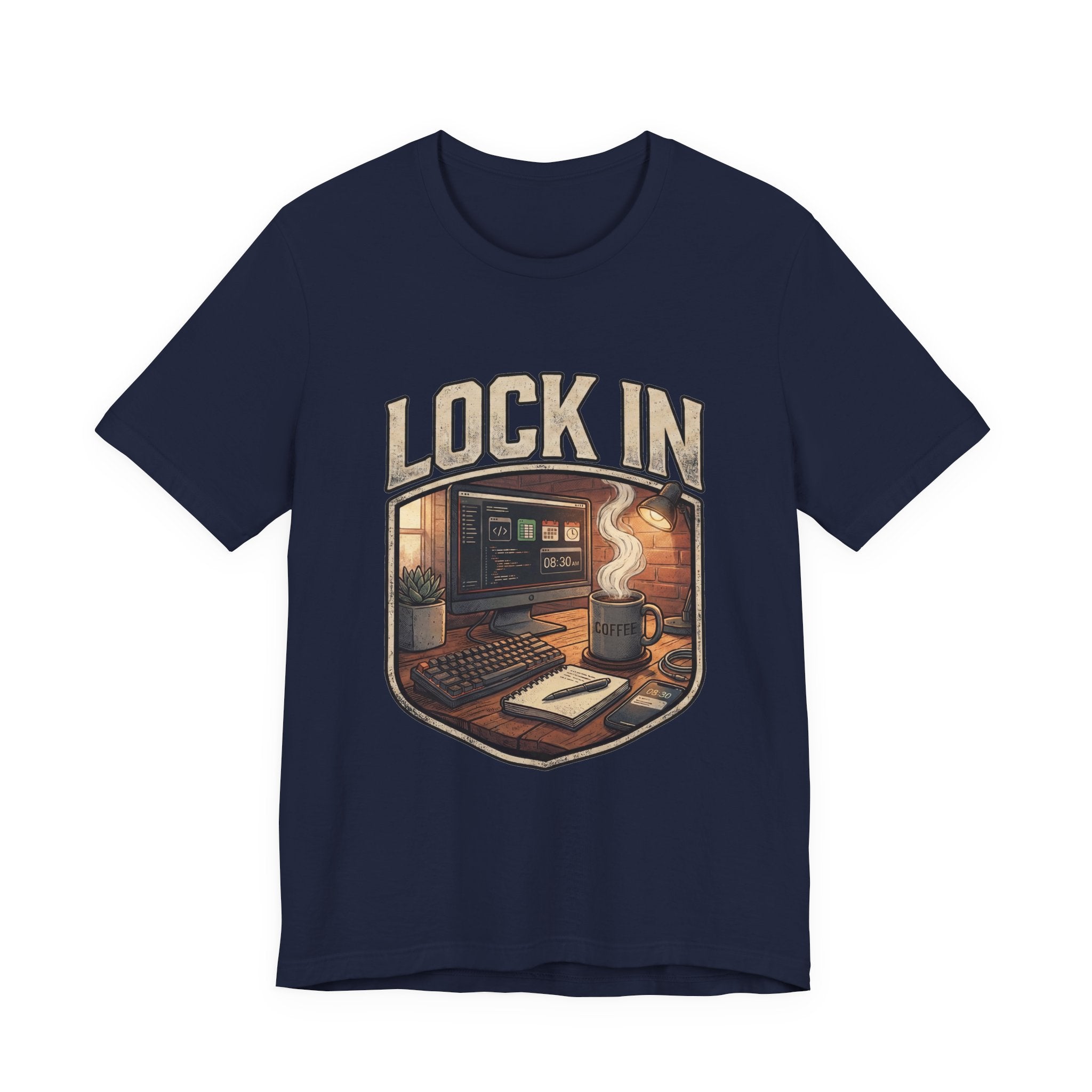 Work Flow T-Shirt | Start Your Day T-Shirt | Hustle T-Shirt | Lock In Unisex Heavy Cotton Graphic Tee