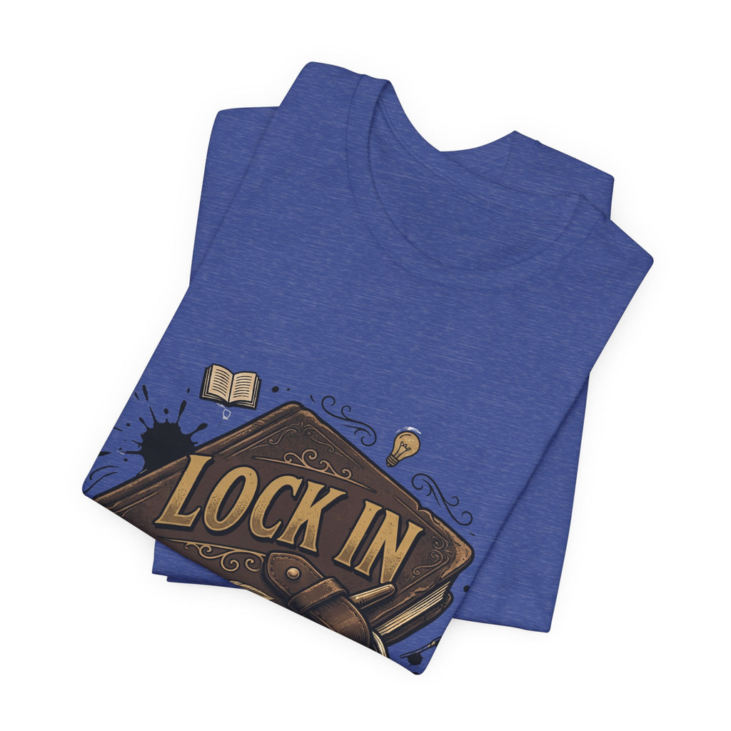 Dark Leather Journal T-Shirt | Ink Splatter Tee | Writer Shirt | Lock In Life | Unisex Heavy Cotton Graphic Tee