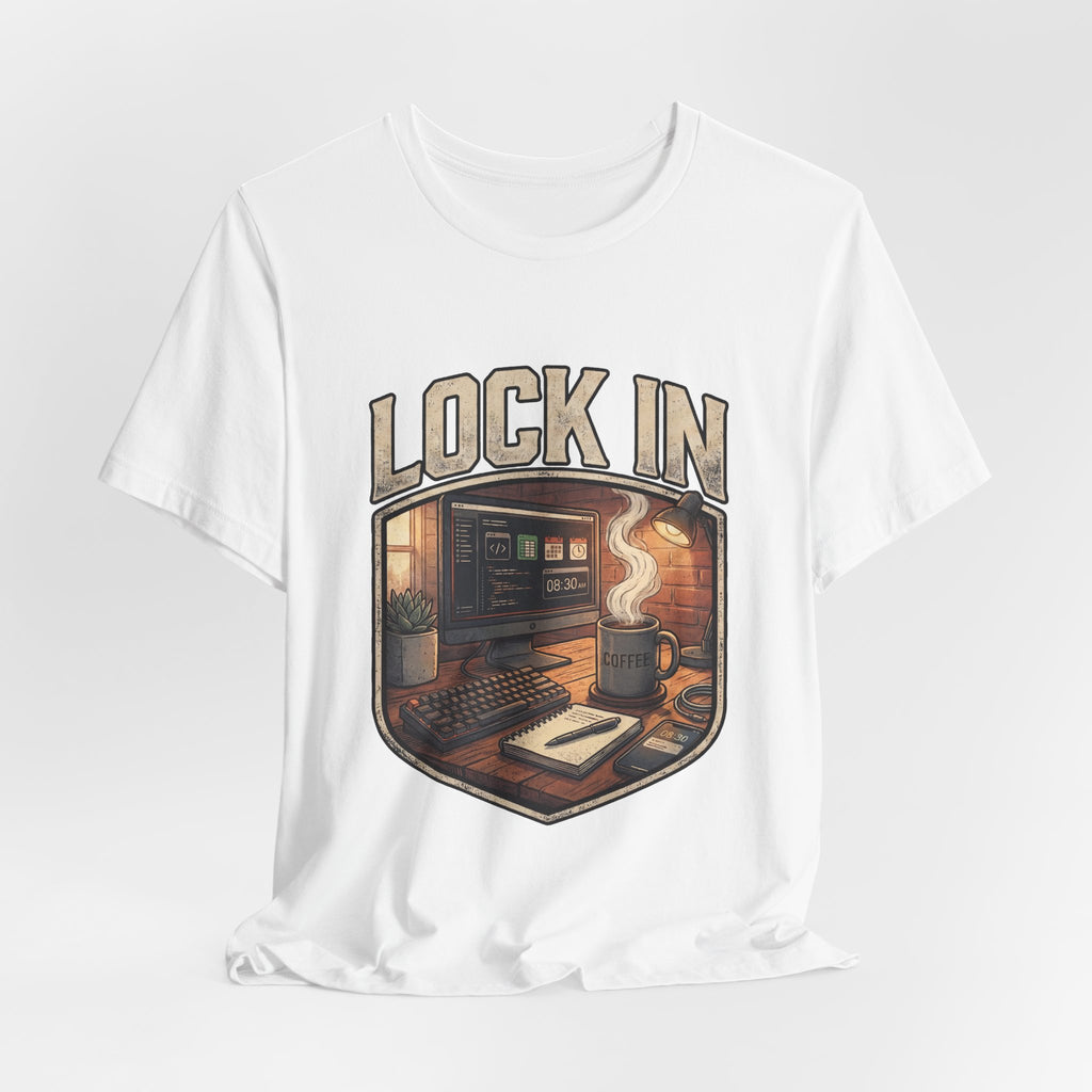 Work Flow T-Shirt | Start Your Day T-Shirt | Hustle T-Shirt | Lock In Unisex Heavy Cotton Graphic Tee