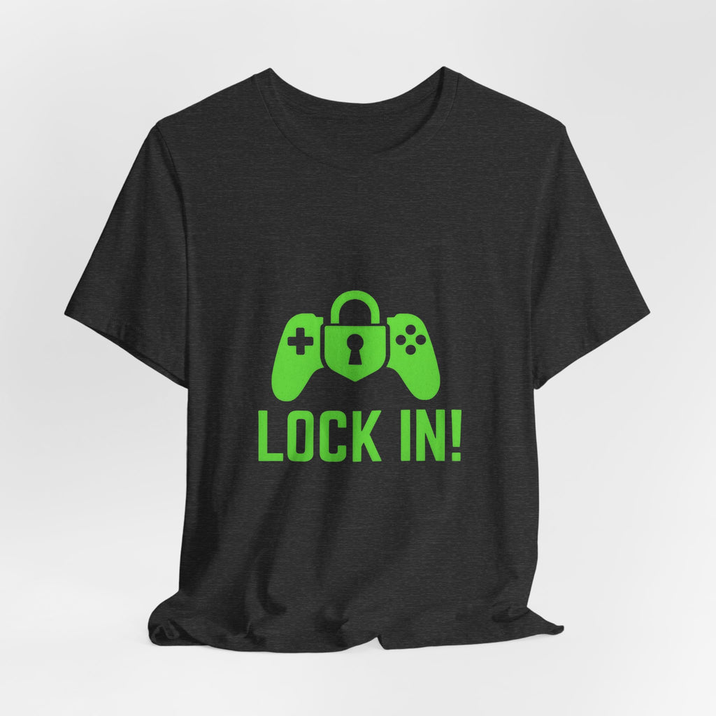 Lock In Life | Green Gaming Controller Tee | Gamer Gift Shirt | Unisex Bella Canvas T-Shirt