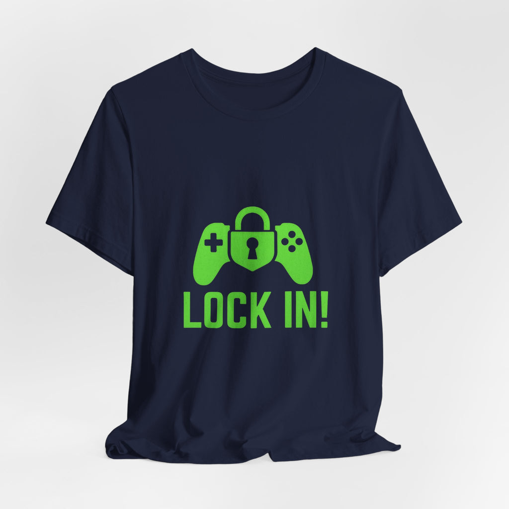 Lock In Life | Green Gaming Controller Tee | Gamer Gift Shirt | Unisex Bella Canvas T-Shirt