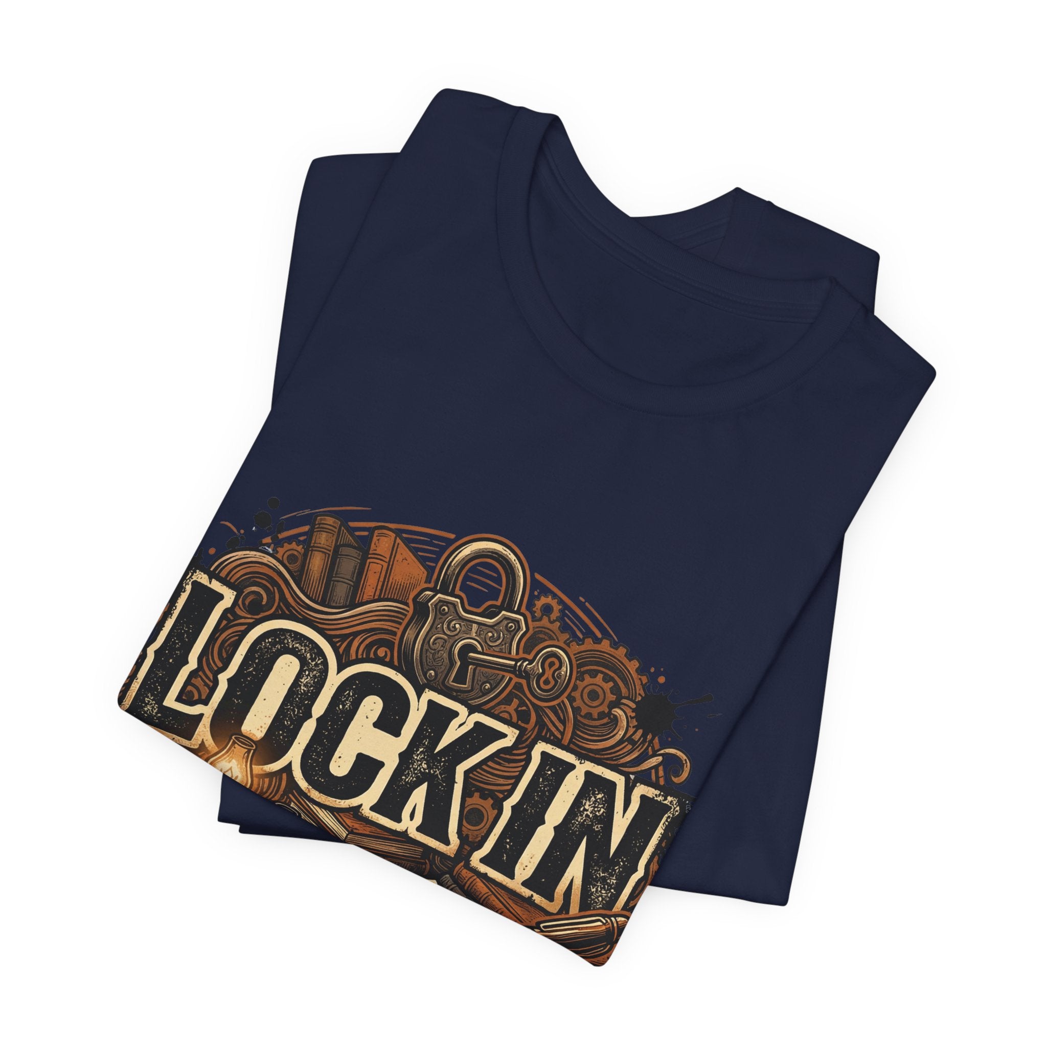 Steampunk Journal T-Shirt | Oil Lamp Tee | Manuscript Shirt | Lock In Life | Unisex Heavy Cotton Graphic Tee