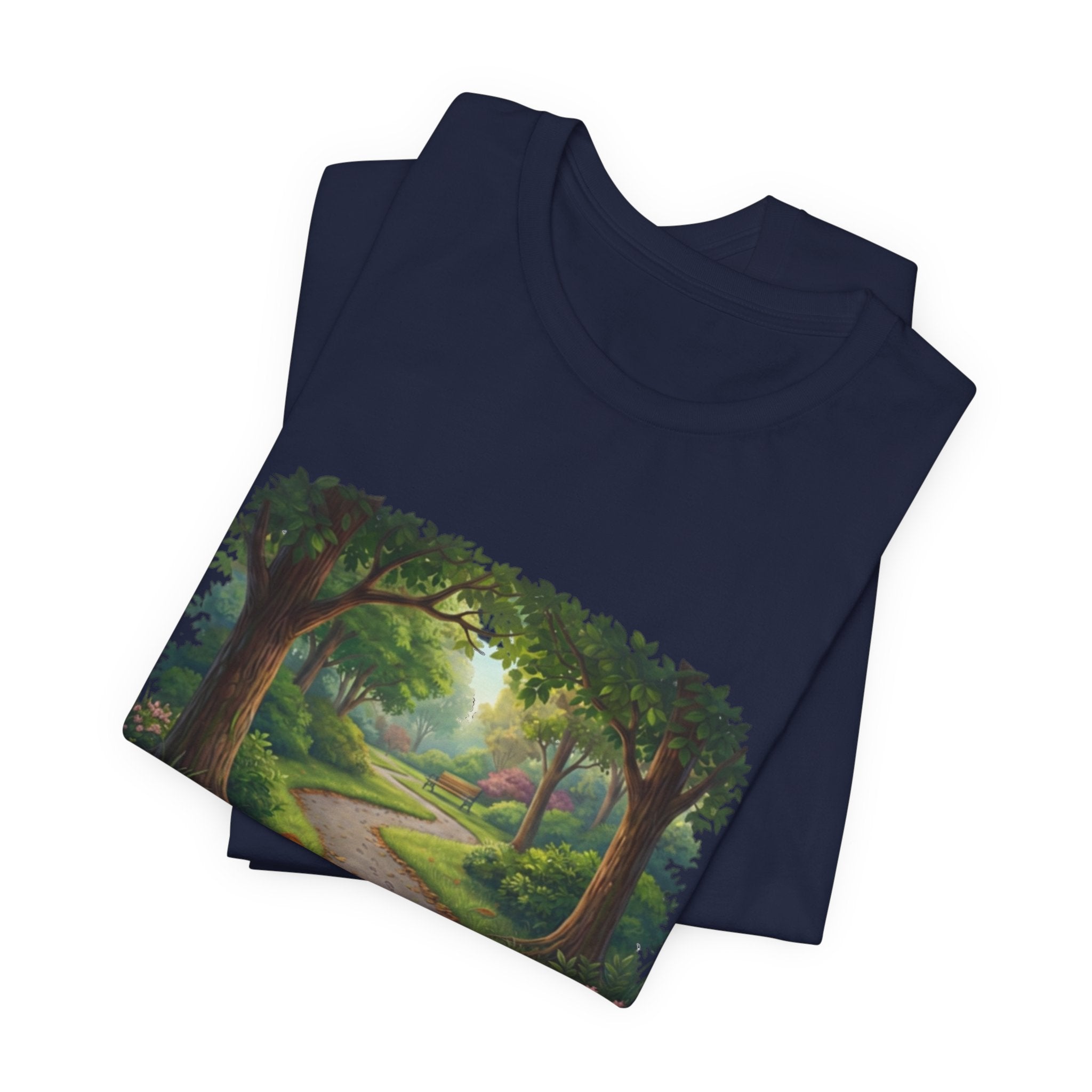 Forest Walk T-Shirt | Footprint Trail Tee | Nature Path Shirt | Lock In Life | Unisex Heavy Cotton Graphic Tee