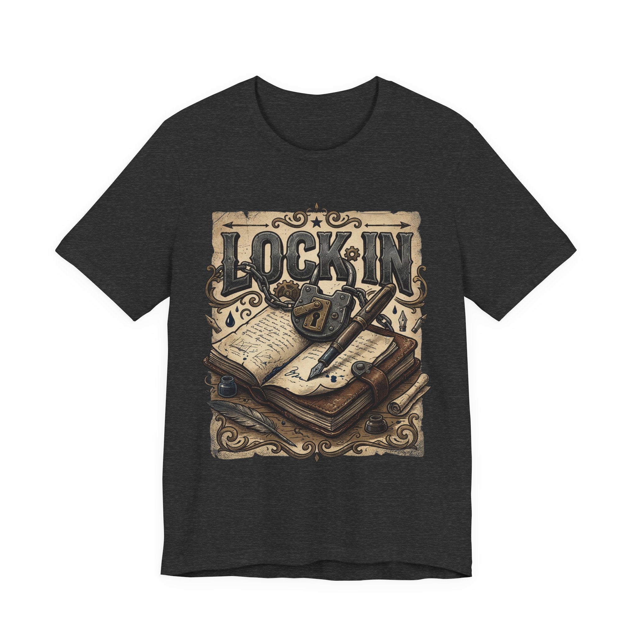 Vintage Journal T-Shirt | Book Lover Tee | Writer Shirt | Lock In Life | Unisex Heavy Cotton Graphic Tee
