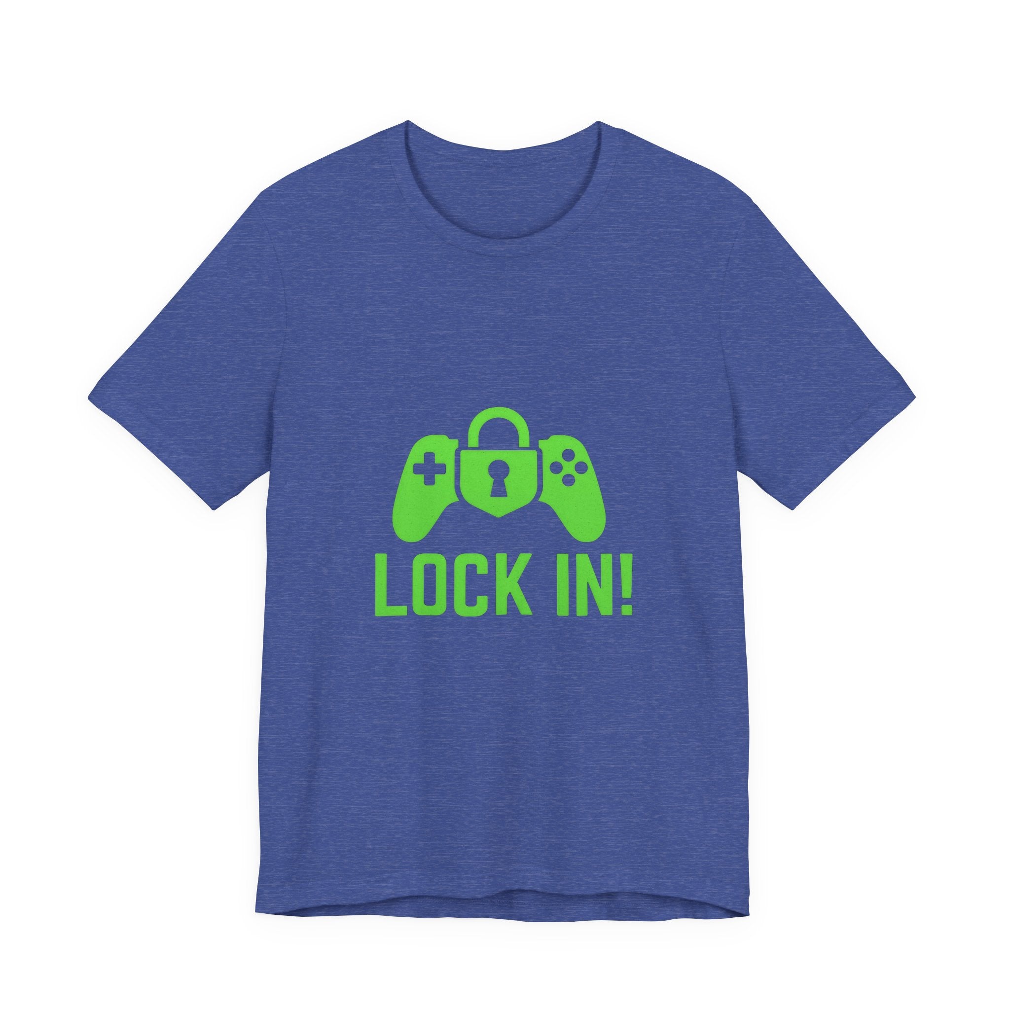 Lock In Life | Green Gaming Controller Tee | Gamer Gift Shirt | Unisex Bella Canvas T-Shirt
