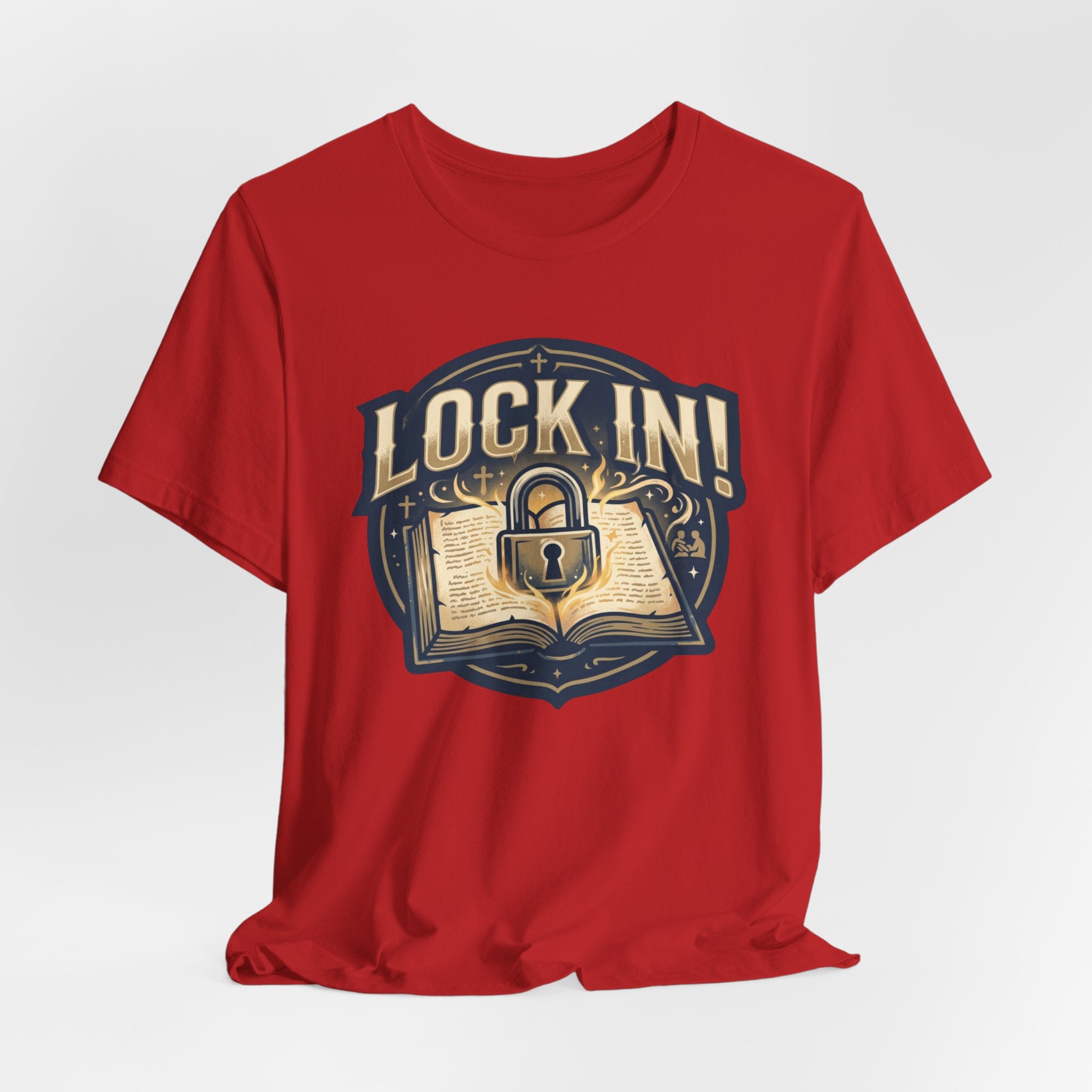Lock In Bible Study T-Shirt | Christian Faith Tee | Motivational Scripture Shirt Unisex