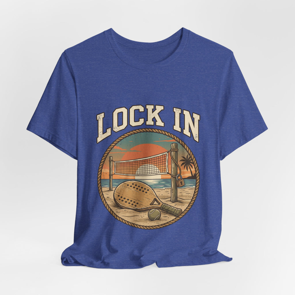 Beach Tennis T-Shirt | Vintage Rope Circle | Lock In | Unisex Paddle Tee