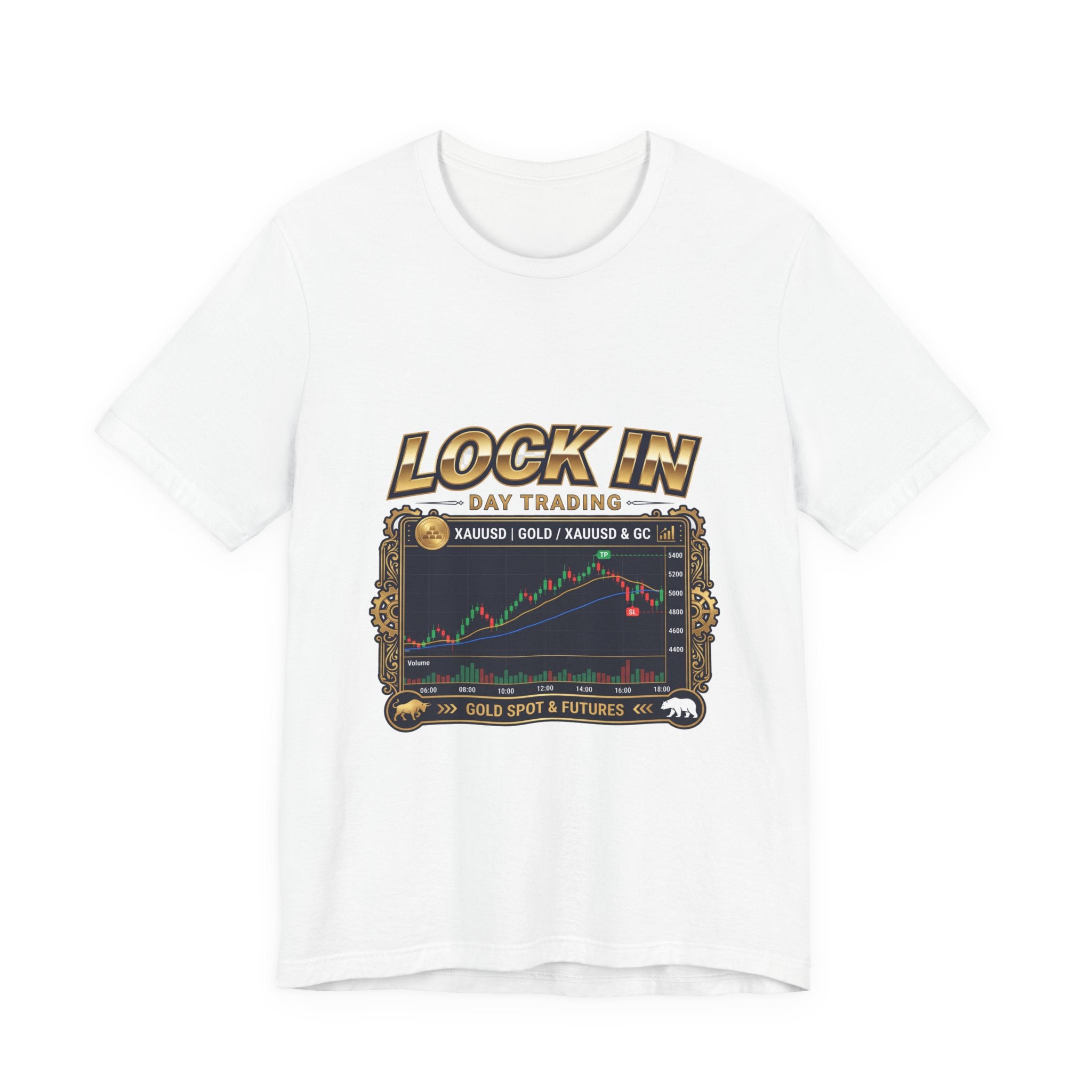 Lock In Day Trading T-Shirt | XAUUSD Gold Spot Futures Tee | Trader Gift Unisex