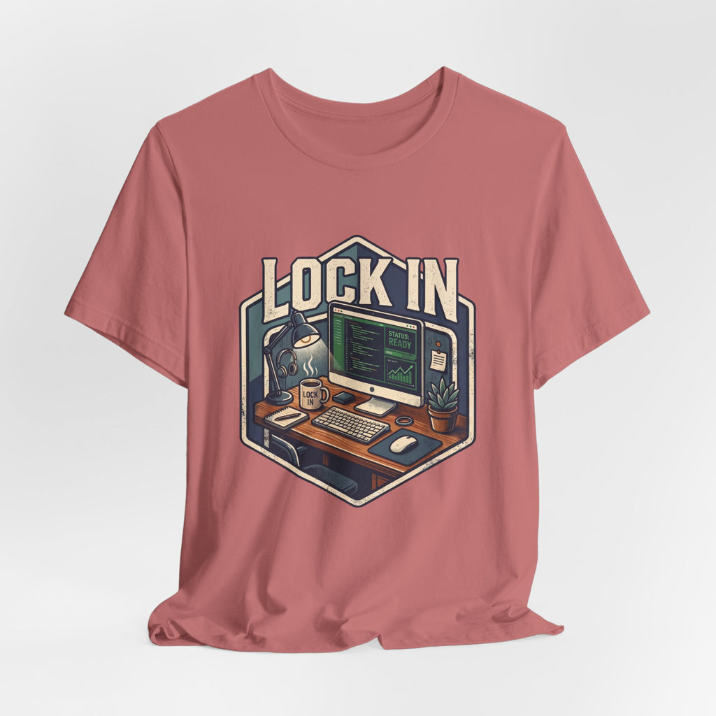 Work Flow T-Shirt | Start Your Day T-Shirt | Hustle T-Shirt | Lock In Status Ready Unisex Heavy Cotton Graphic Tee
