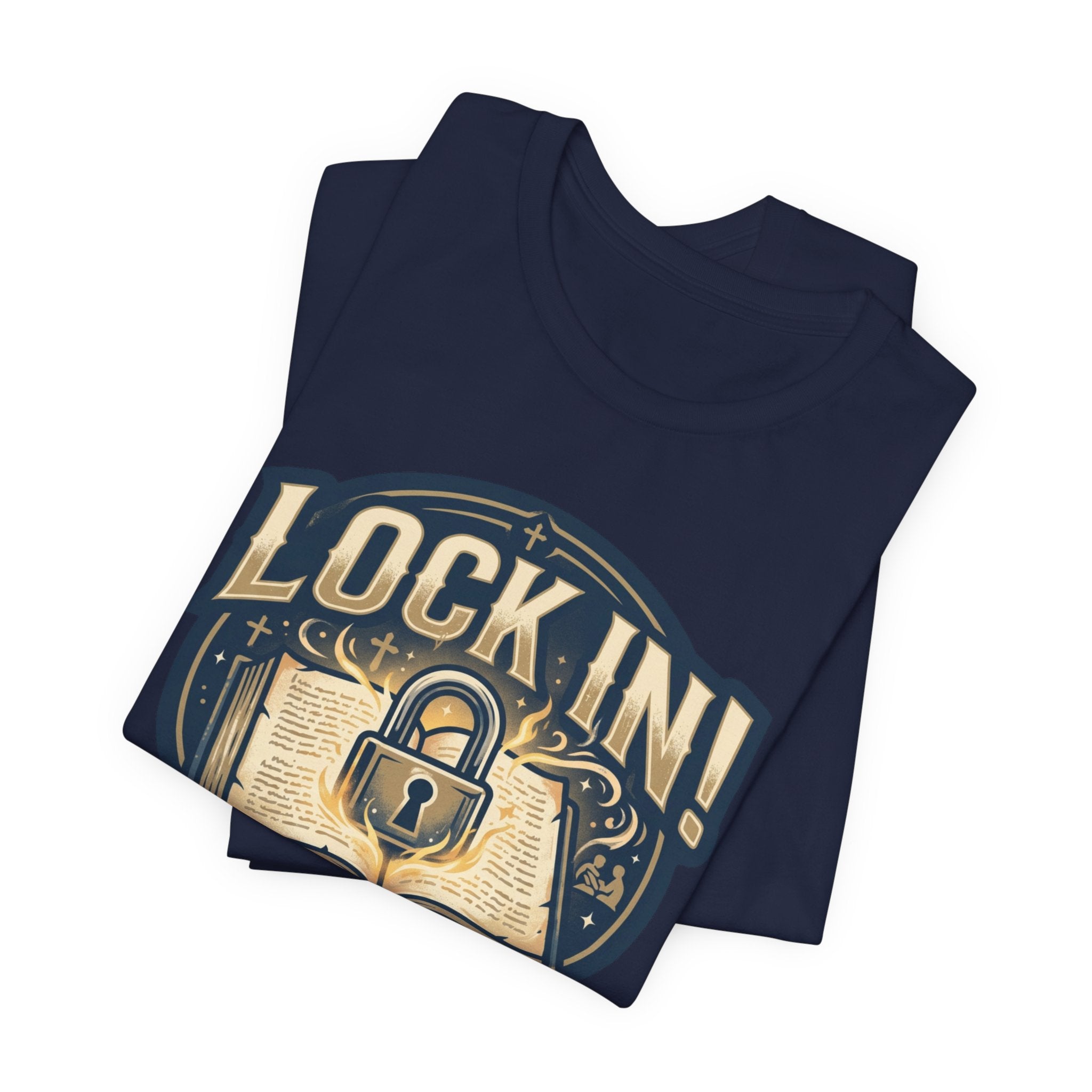 Lock In Bible Study T-Shirt | Christian Faith Tee | Motivational Scripture Shirt Unisex
