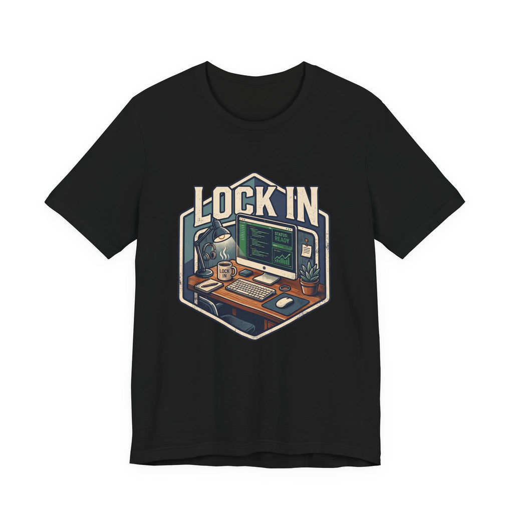 Work Flow T-Shirt | Start Your Day T-Shirt | Hustle T-Shirt | Lock In Status Ready Unisex Heavy Cotton Graphic Tee