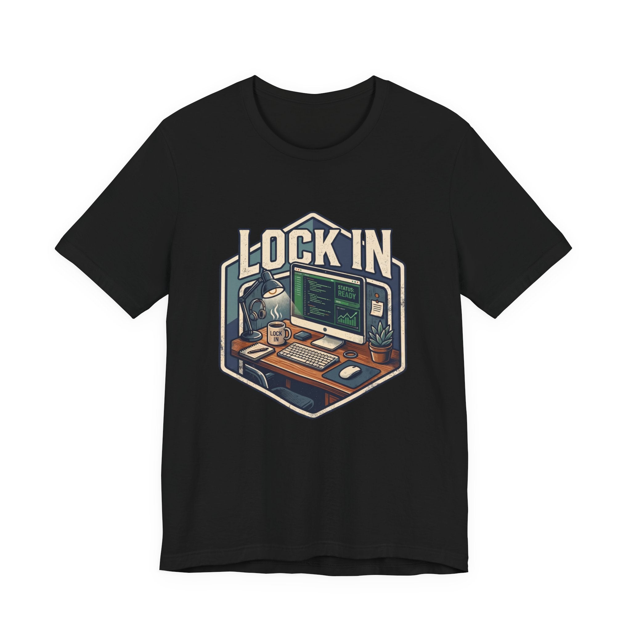Work Flow T-Shirt | Start Your Day T-Shirt | Hustle T-Shirt | Lock In Status Ready Unisex Heavy Cotton Graphic Tee