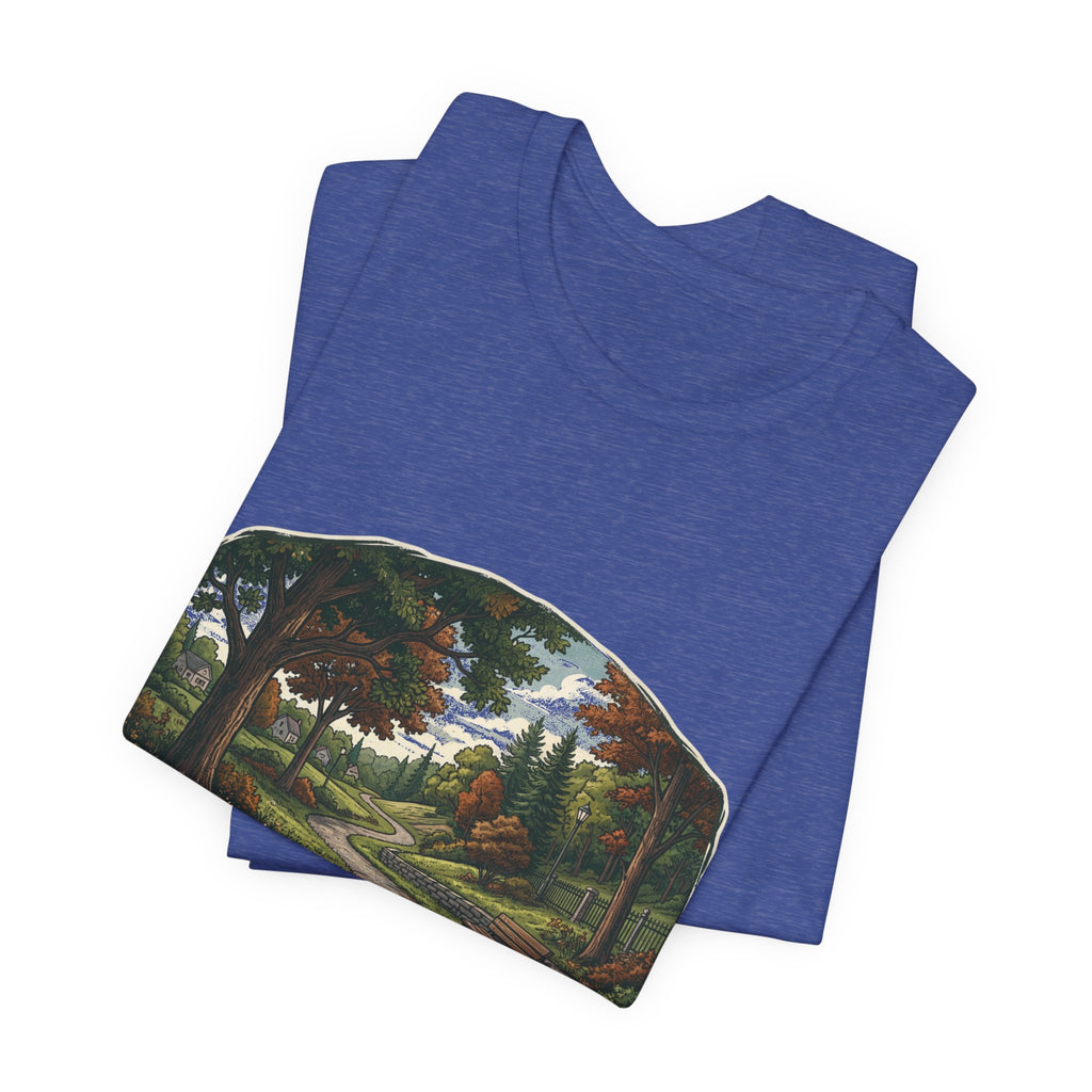 Autumn Walking T-Shirt | Fall Trail Tee | Nature Path Shirt | Lock In Life | Unisex Heavy Cotton Graphic Tee