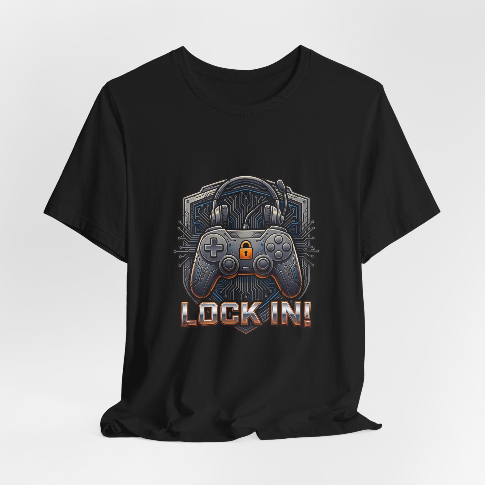 Lock In Life | Gamer Controller Tee | Gaming Graphic T-Shirt | Unisex Bella Canvas Tee