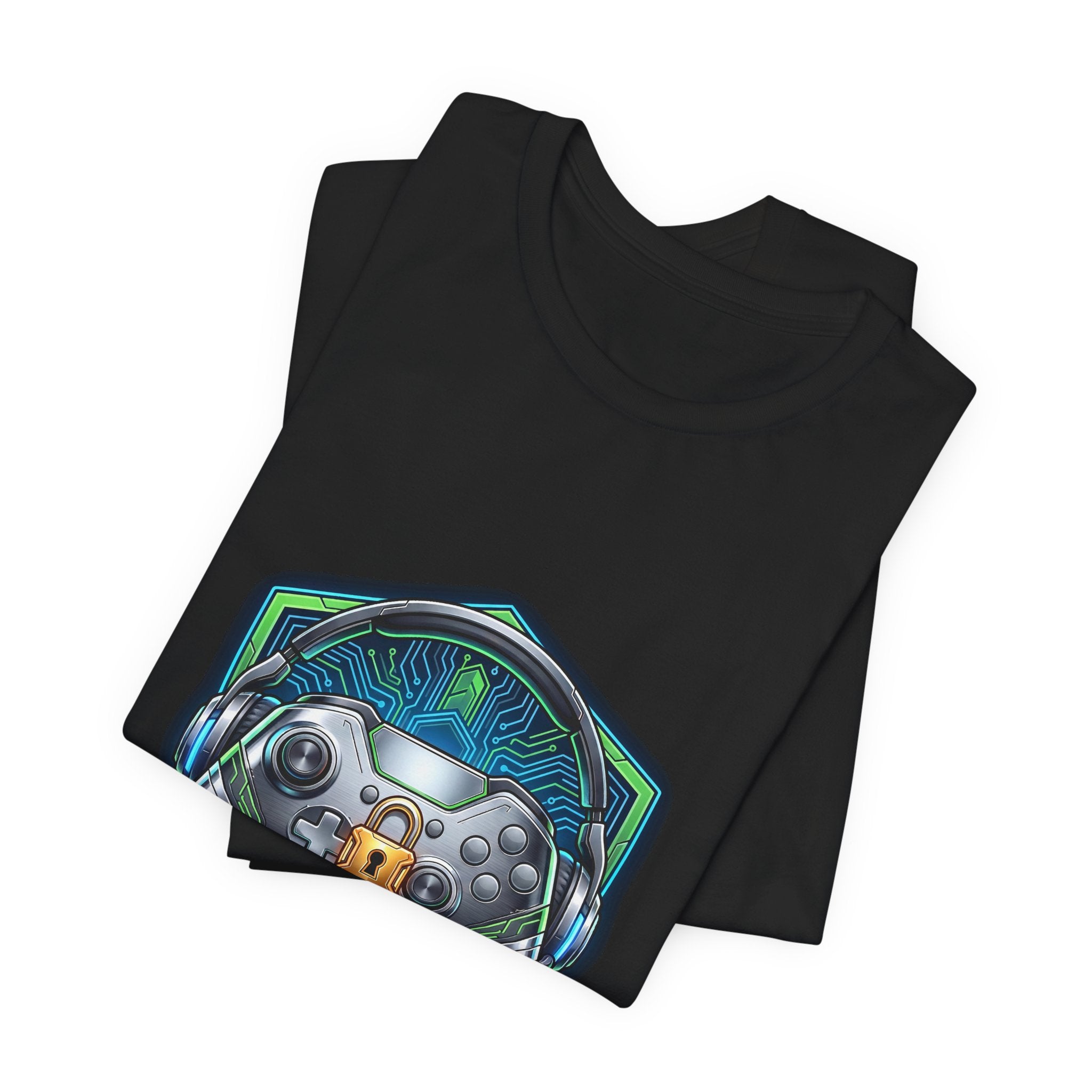 Lock In Life | Cyberpunk Gaming Tee | Gamer Controller Shirt | Unisex Bella Canvas T-Shirt