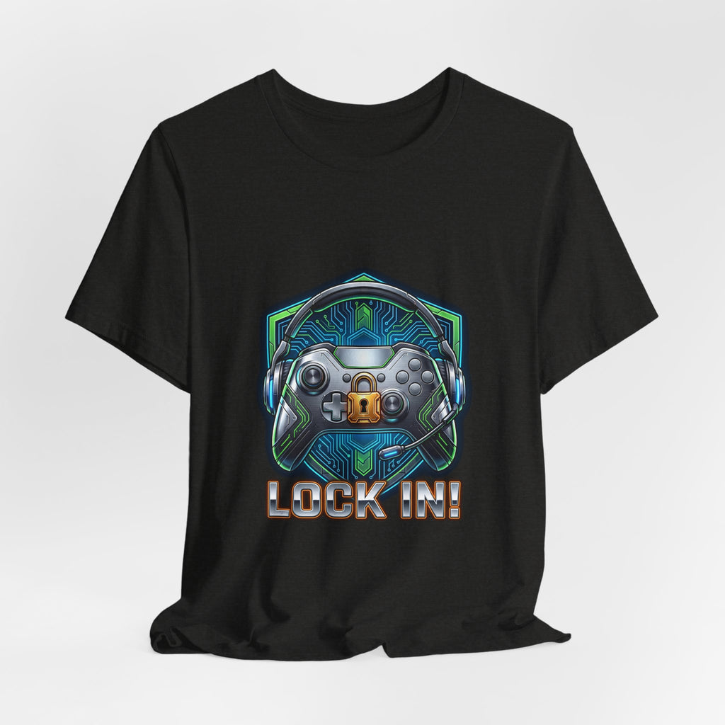Lock In Life | Cyberpunk Gaming Tee | Gamer Controller Shirt | Unisex Bella Canvas T-Shirt