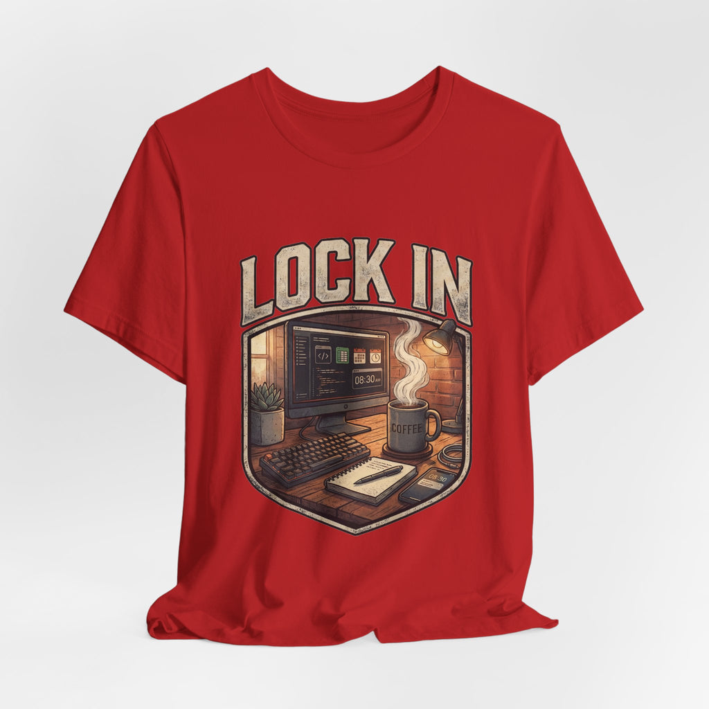 Work Flow T-Shirt | Start Your Day T-Shirt | Hustle T-Shirt | Lock In Unisex Heavy Cotton Graphic Tee