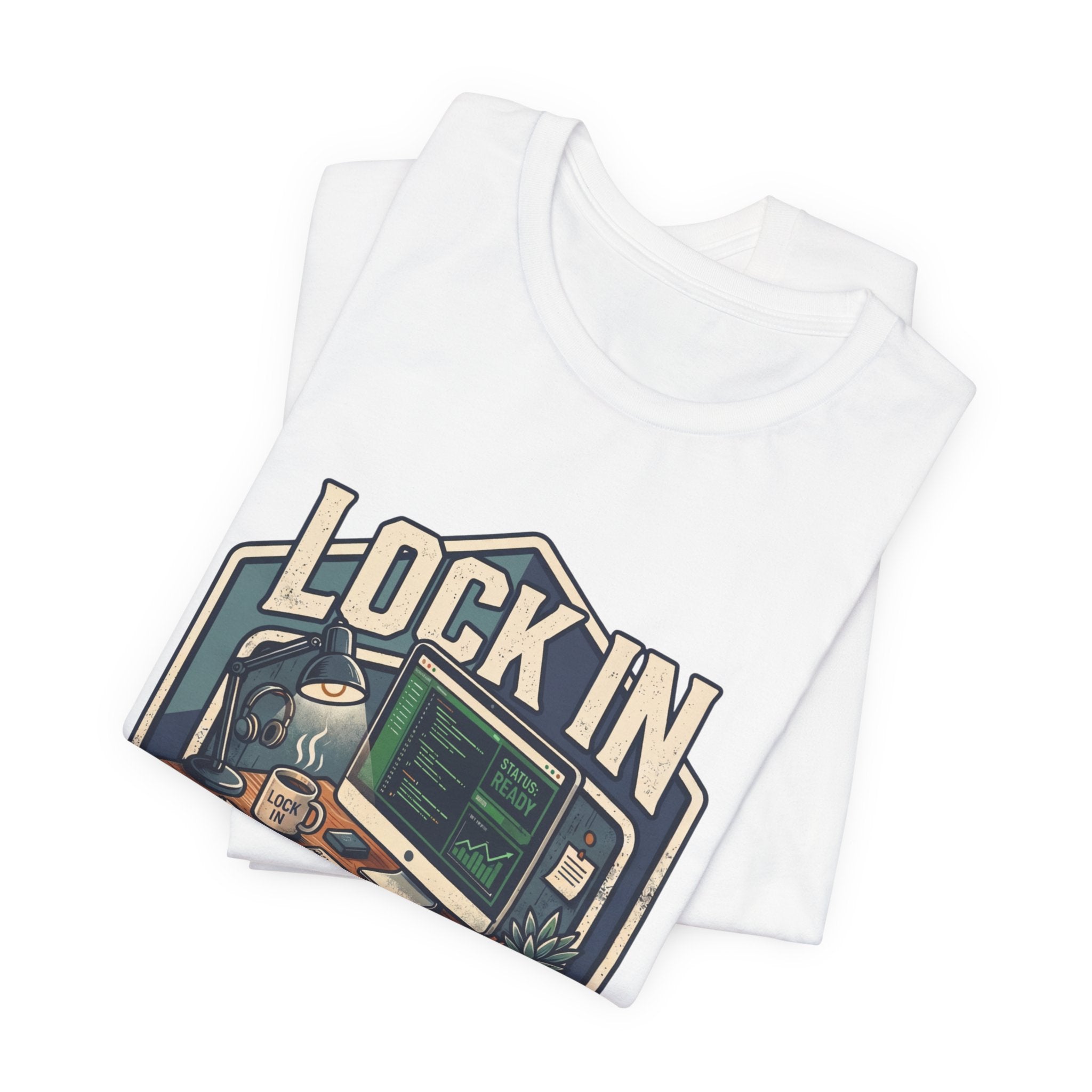 Work Flow T-Shirt | Start Your Day T-Shirt | Hustle T-Shirt | Lock In Status Ready Unisex Heavy Cotton Graphic Tee
