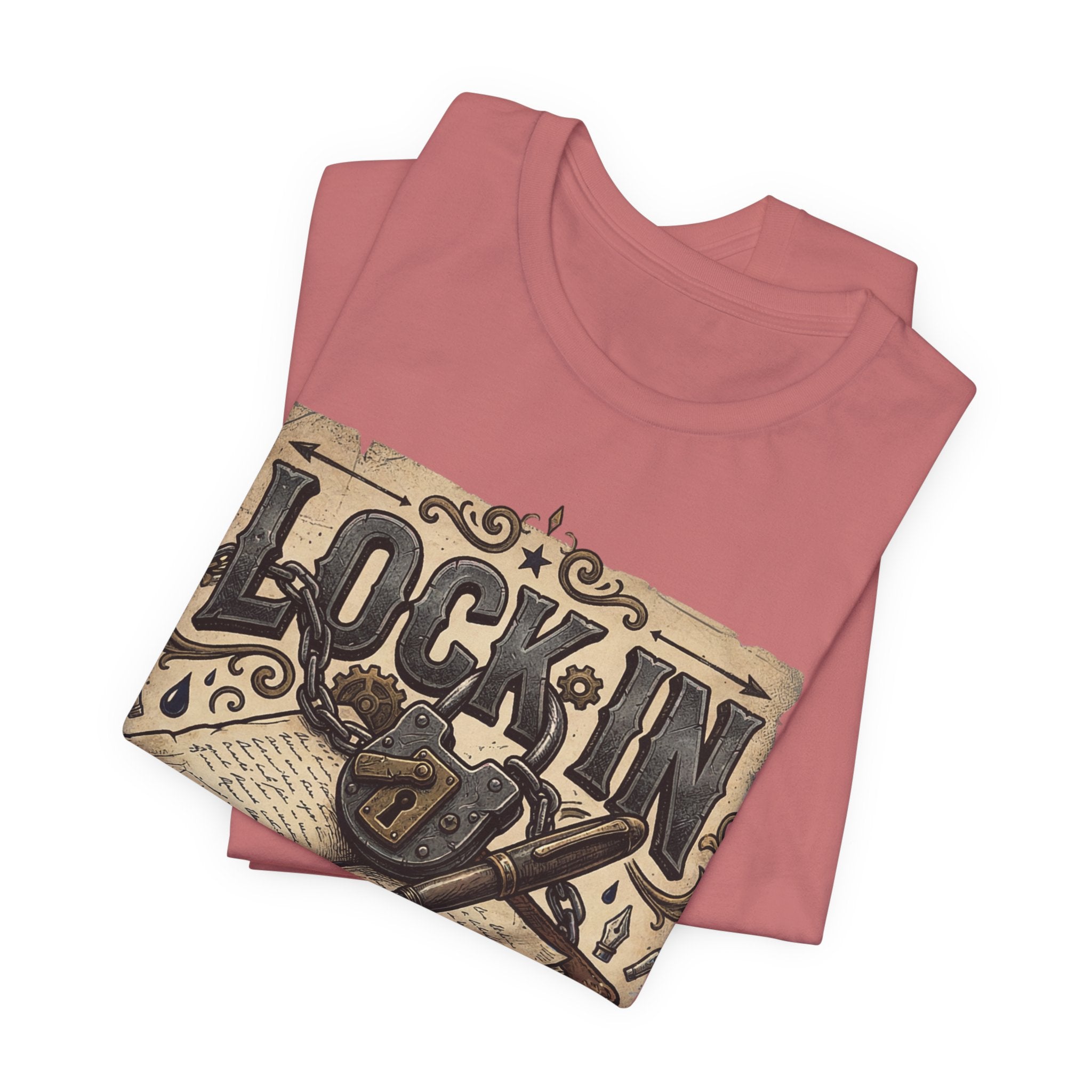 Vintage Journal T-Shirt | Book Lover Tee | Writer Shirt | Lock In Life | Unisex Heavy Cotton Graphic Tee