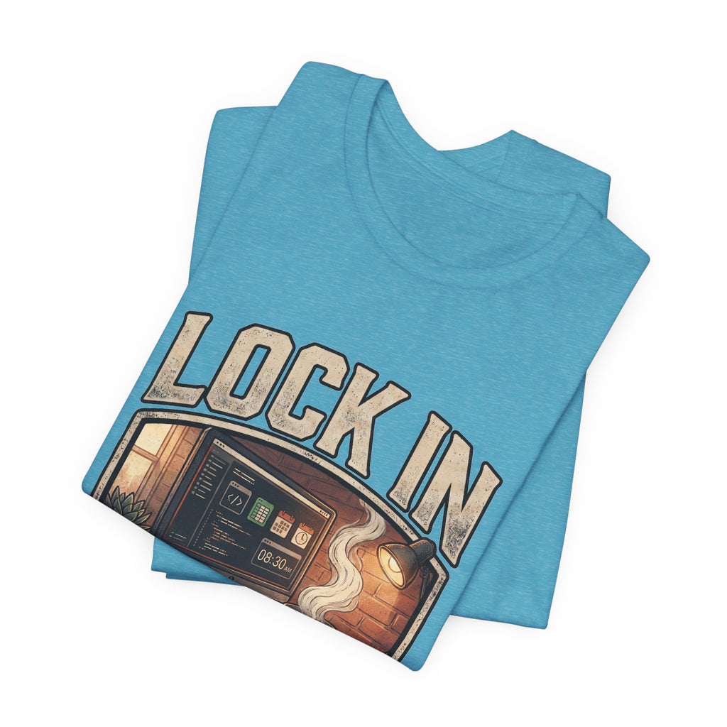 Work Flow T-Shirt | Start Your Day T-Shirt | Hustle T-Shirt | Lock In Unisex Heavy Cotton Graphic Tee