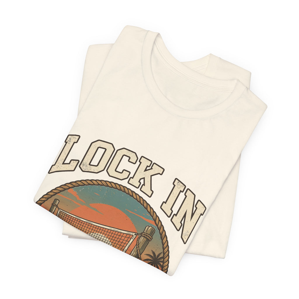 Beach Tennis T-Shirt | Vintage Rope Circle | Lock In | Unisex Paddle Tee