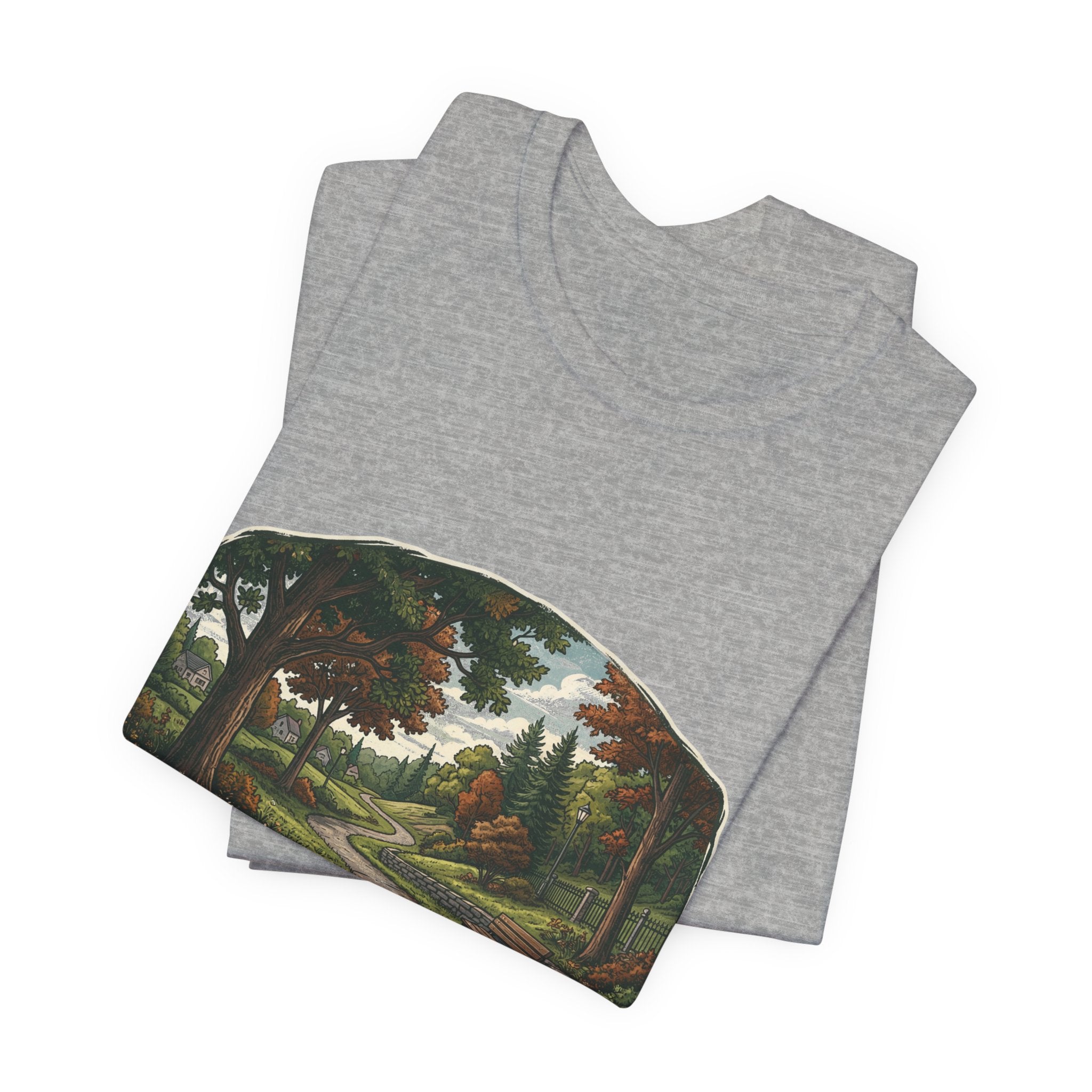 Autumn Walking T-Shirt | Fall Trail Tee | Nature Path Shirt | Lock In Life | Unisex Heavy Cotton Graphic Tee