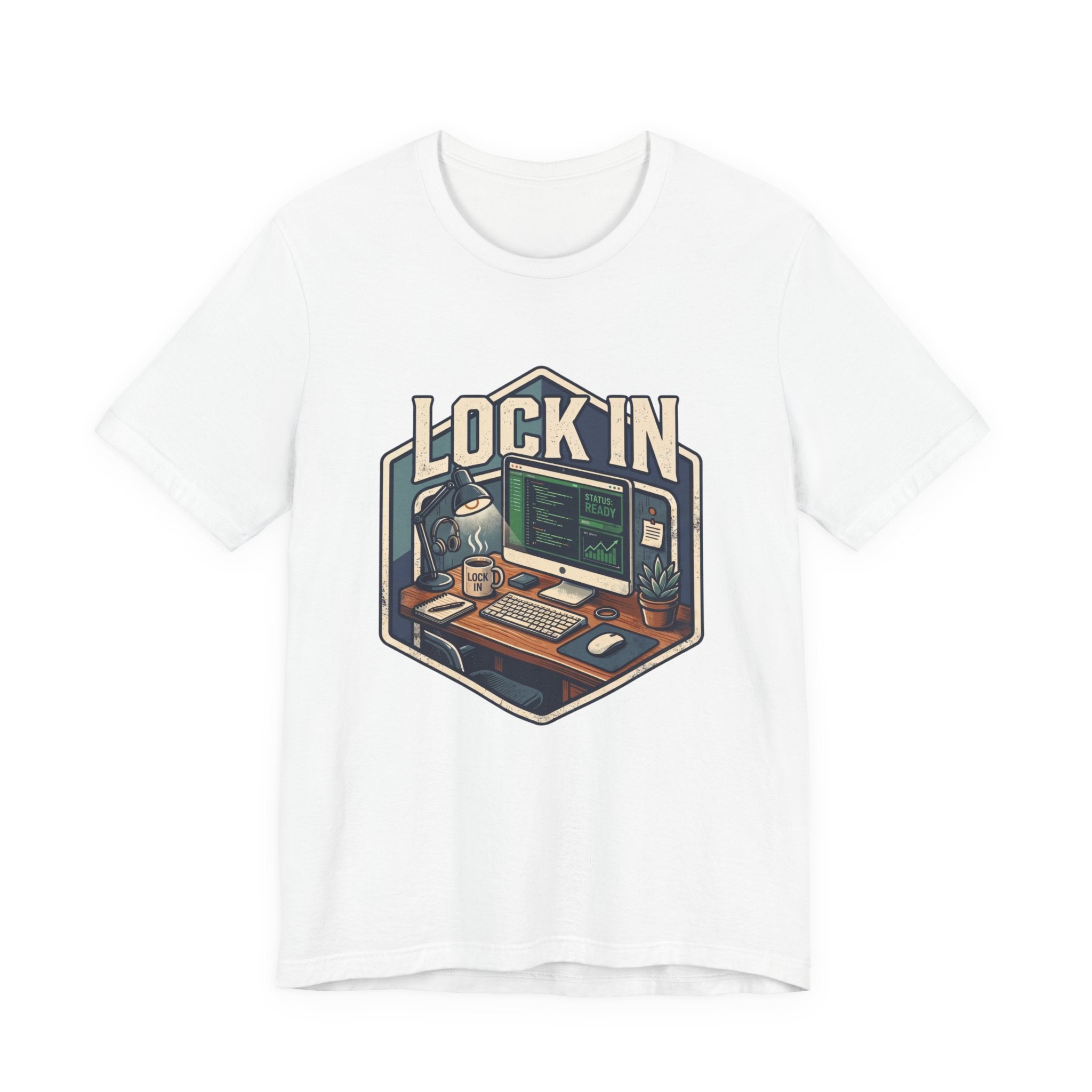 Work Flow T-Shirt | Start Your Day T-Shirt | Hustle T-Shirt | Lock In Status Ready Unisex Heavy Cotton Graphic Tee
