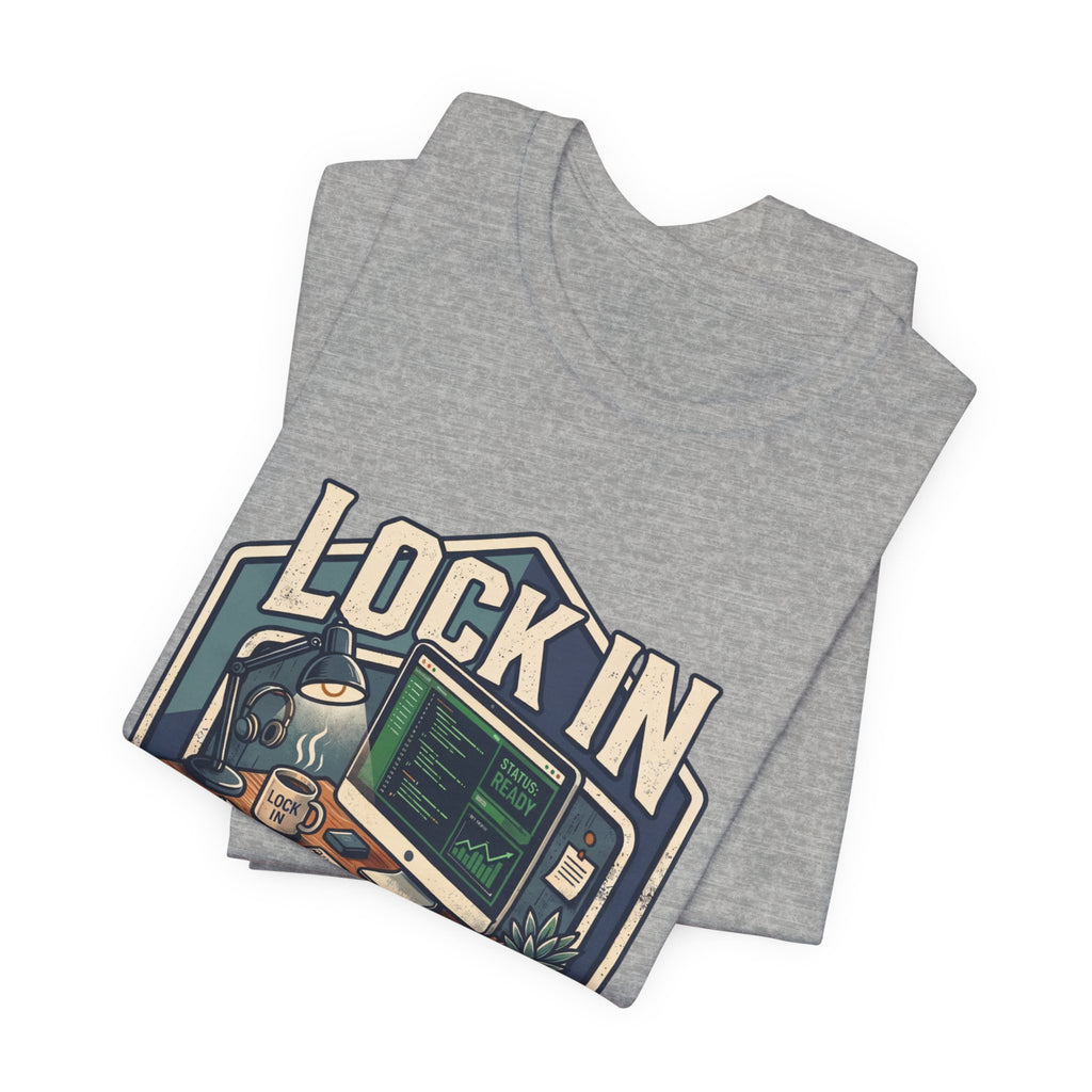 Work Flow T-Shirt | Start Your Day T-Shirt | Hustle T-Shirt | Lock In Status Ready Unisex Heavy Cotton Graphic Tee