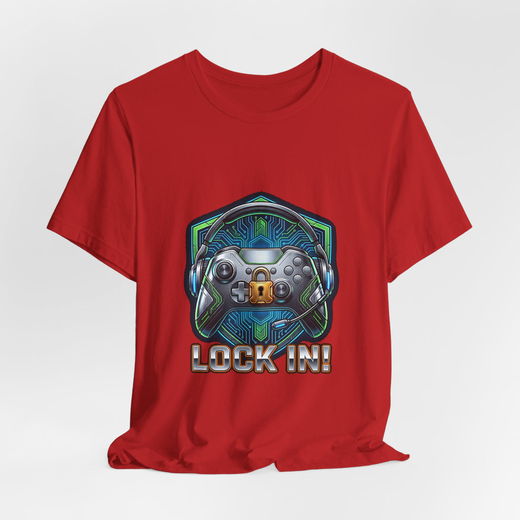 Lock In Life | Cyberpunk Gaming Tee | Gamer Controller Shirt | Unisex Bella Canvas T-Shirt