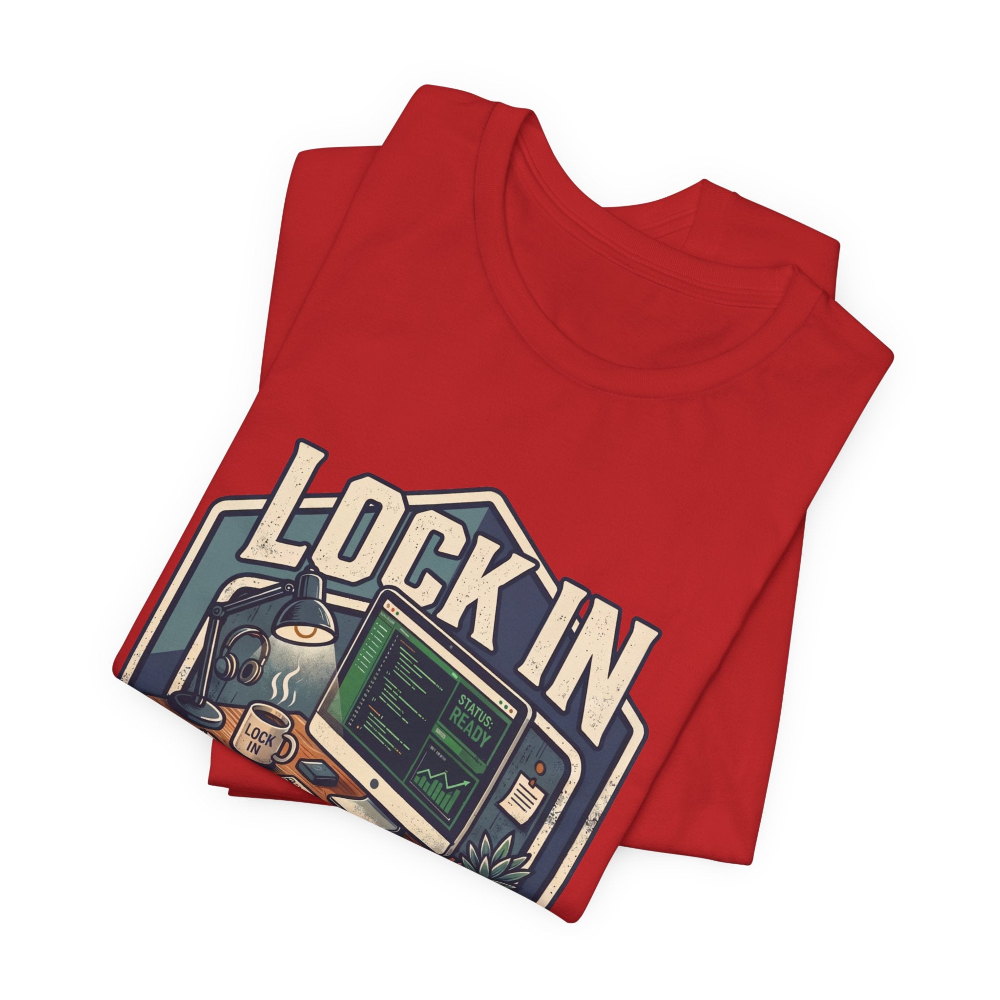 Work Flow T-Shirt | Start Your Day T-Shirt | Hustle T-Shirt | Lock In Status Ready Unisex Heavy Cotton Graphic Tee